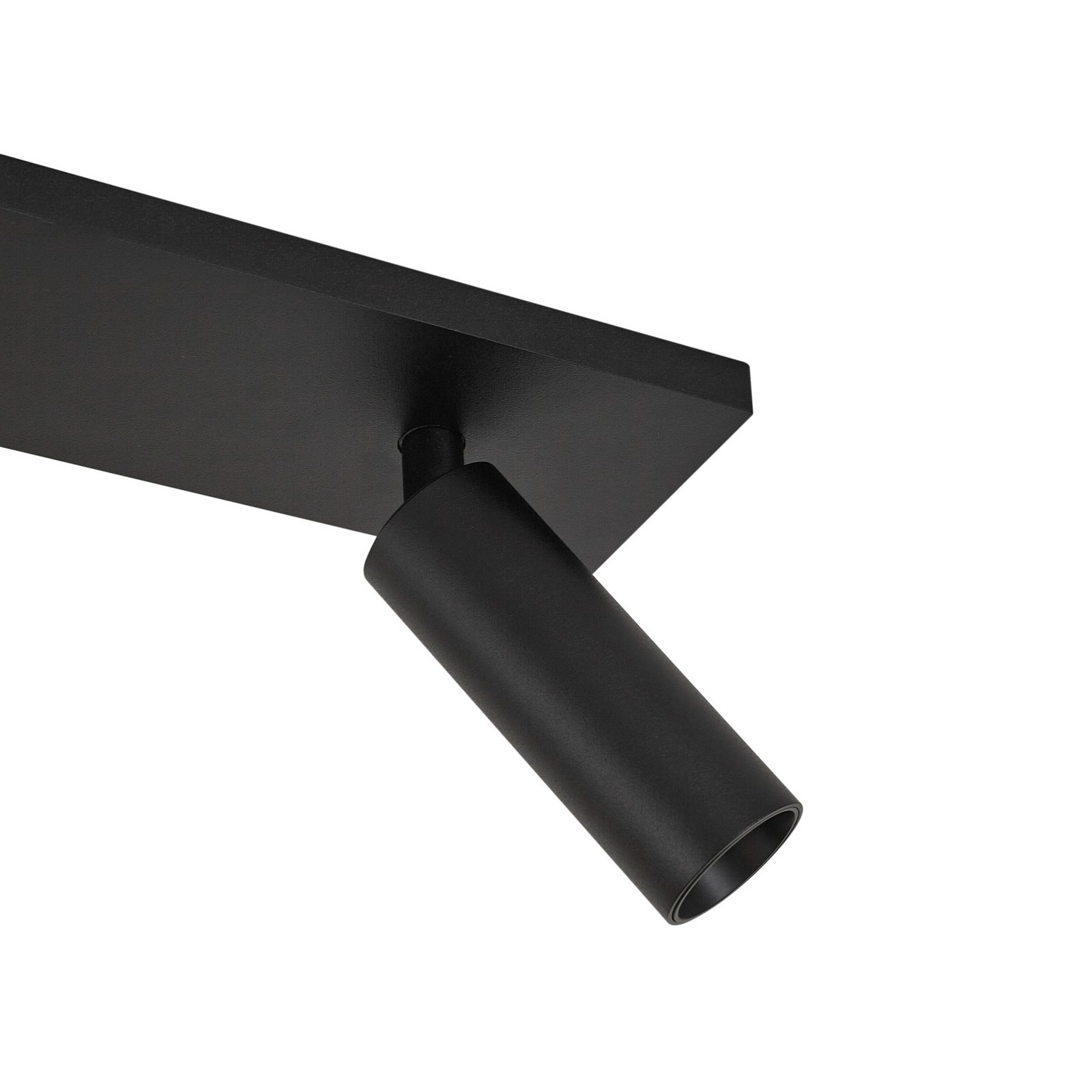 Arcchio Brinja Slim ceiling spotlight, black, 2-bulb GU10 MR11