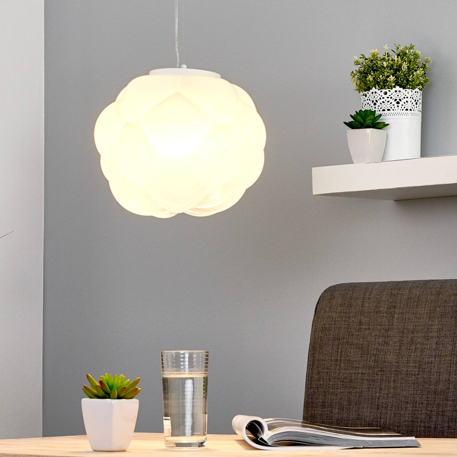 Lampa wisząca LED CLOUDY w kształcie chmurki 26 cm