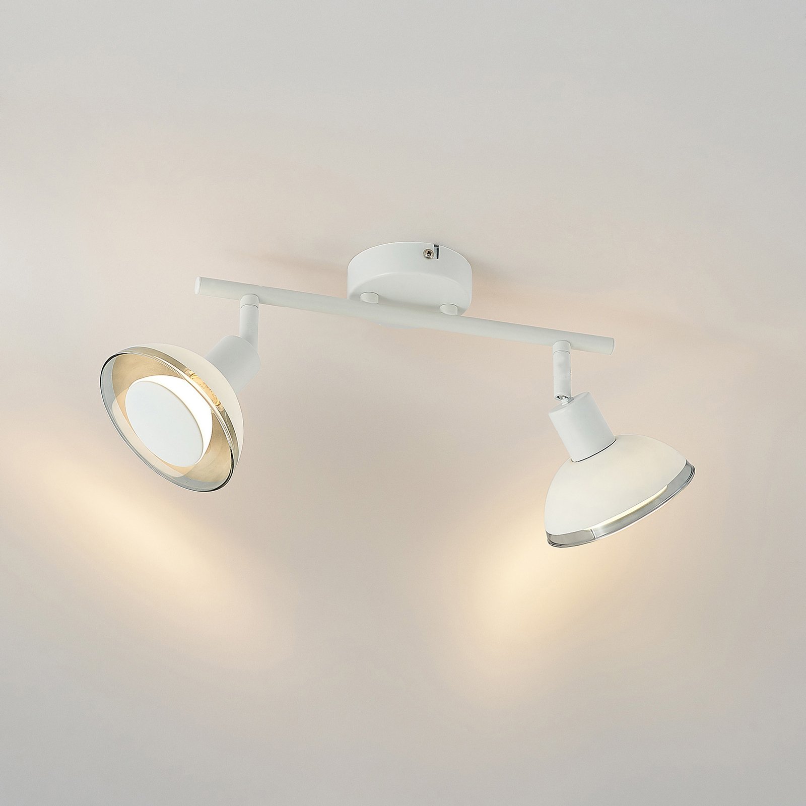 Lindby Erin LED-takspot hvit 2 lyskilder