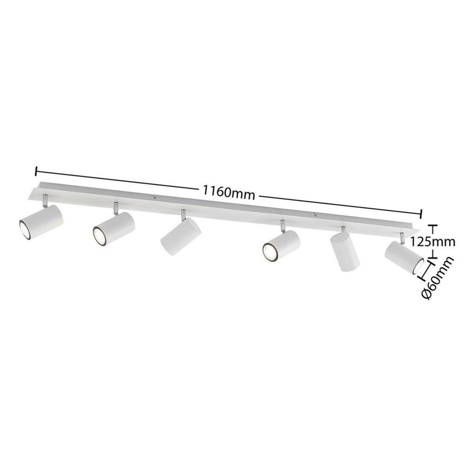 Joffrey 6 Ceiling Lamp White - Lindby