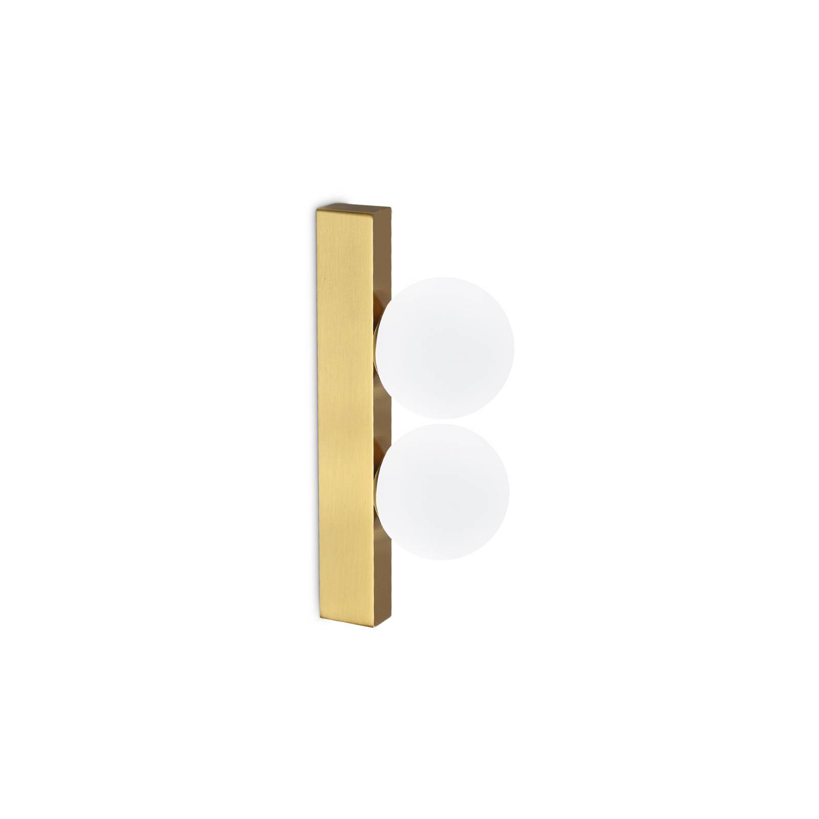 Ideallux Ping Pong Design wandlamp voor woonkamer / eettafel - messing / goud - metaal