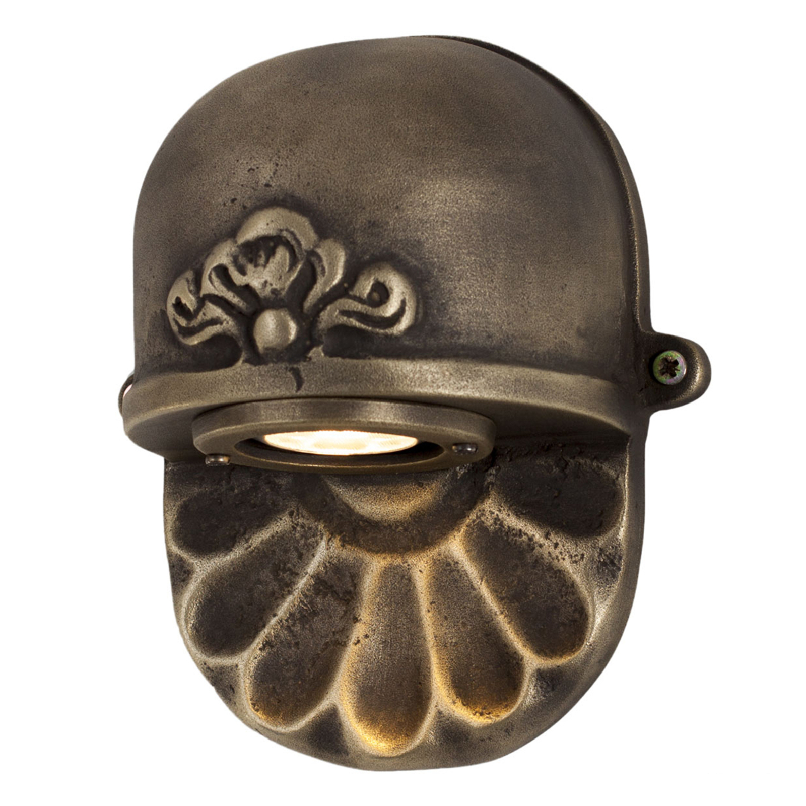K. S. Verlichting Bronze-coloured outdoor wall light Tramonto, metal, GU10, 35 W, energy efficiency: A++, W: 14 cm, H: 17 cm