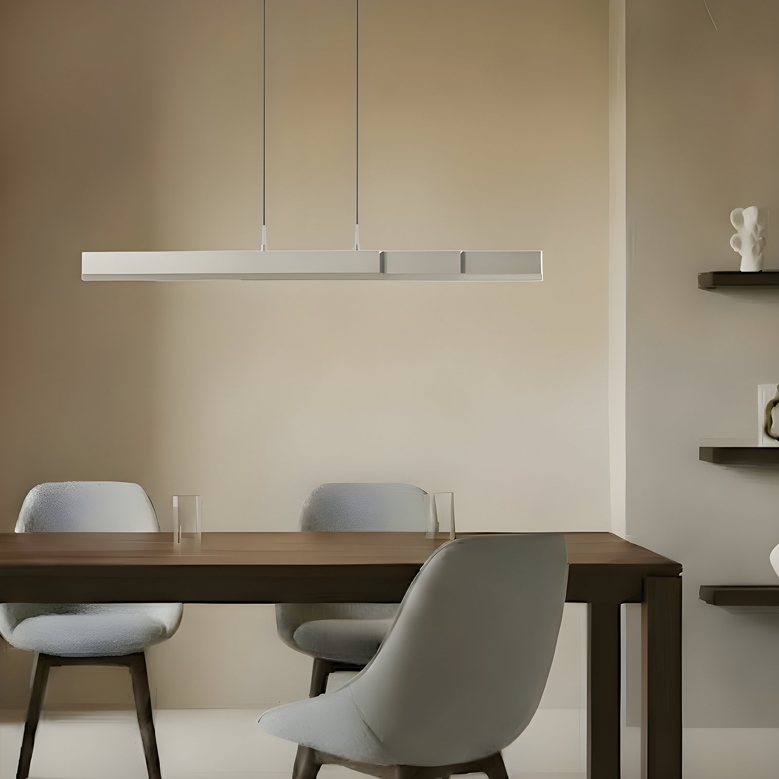 Lucande LED-Hängeleuchte Torven, aluminium, CCT, ausziehbar