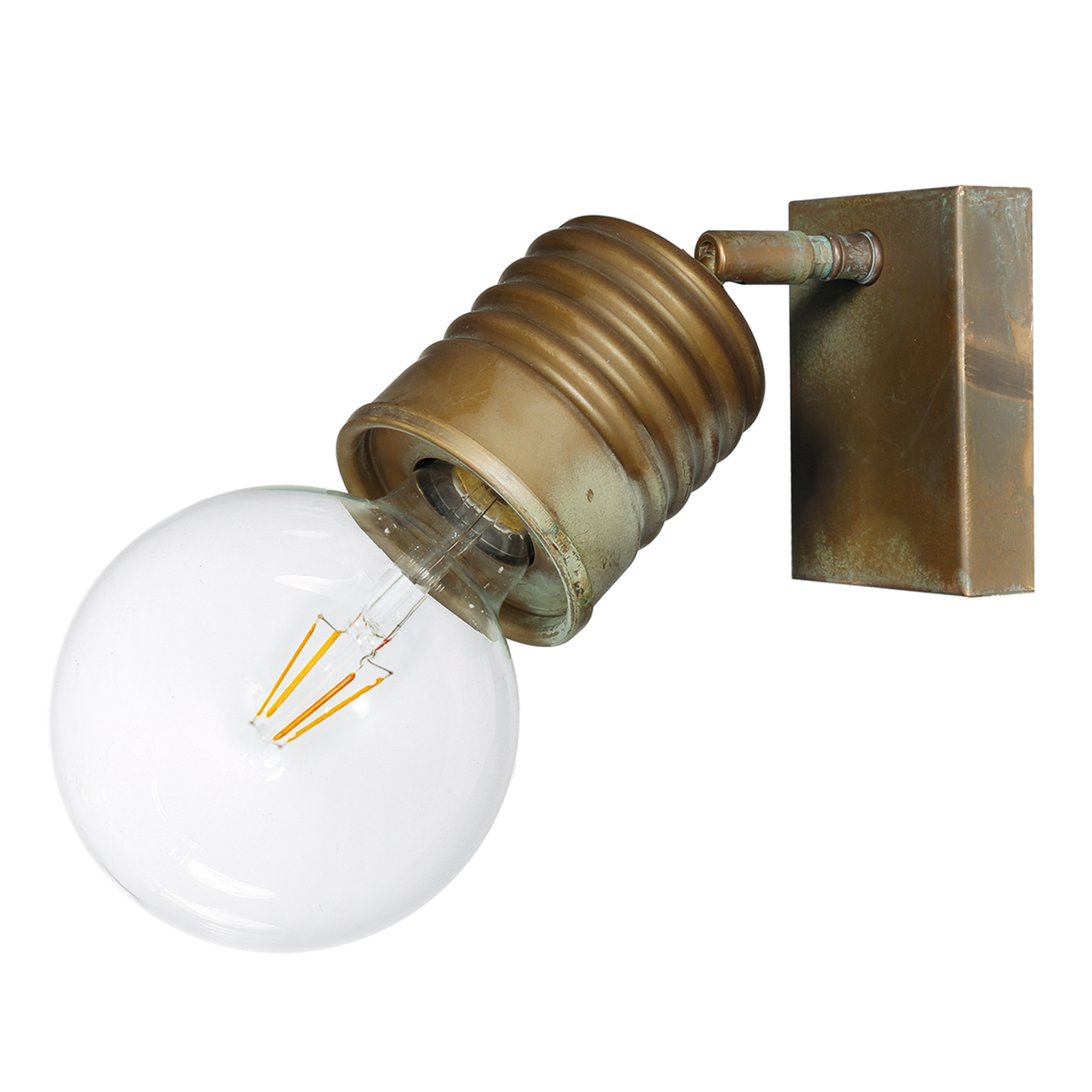 Fali lámpa Orti csuklóval, szögletes tartó