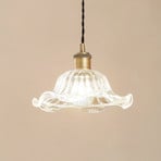 Lindby κρεμαστό φωτιστικό Ludowika, διαφανές, γυαλί, Ø25cm, E27
