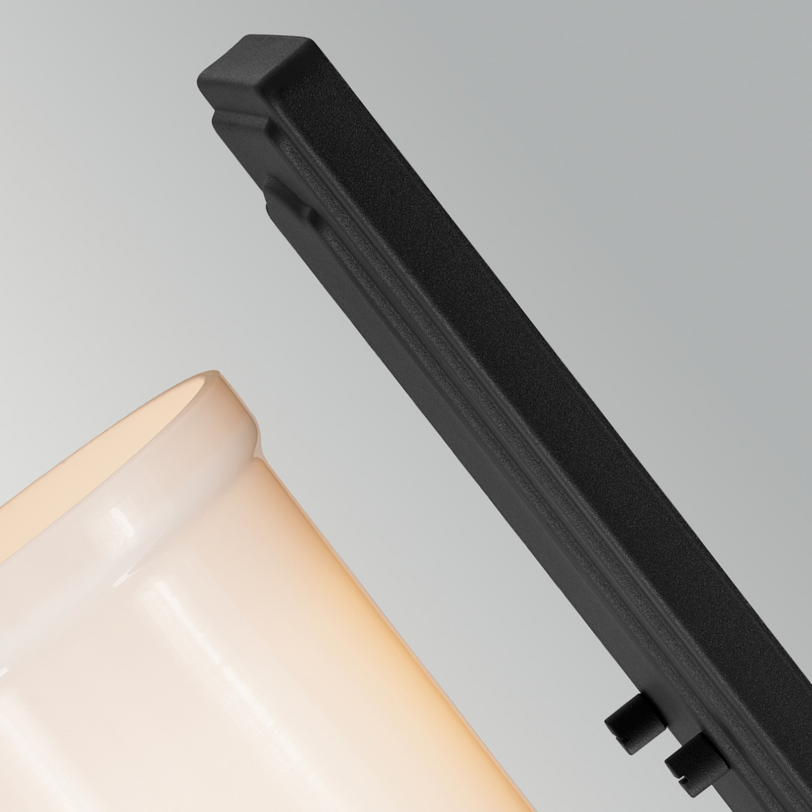 Nástenné svetlo Vetivene, čierna, výška 31 cm, IP44, G9-LED – KICHLER Nástenné svetlo Vetivene, čierna, výška 31 cm, IP44, G9-LED – KICHLER