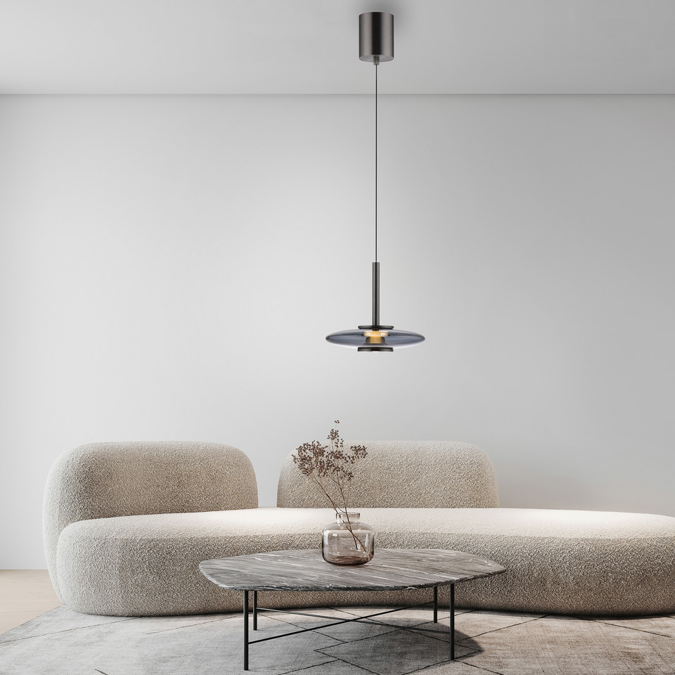 Pure Vitrum LED-hänglampa, grå från Pure