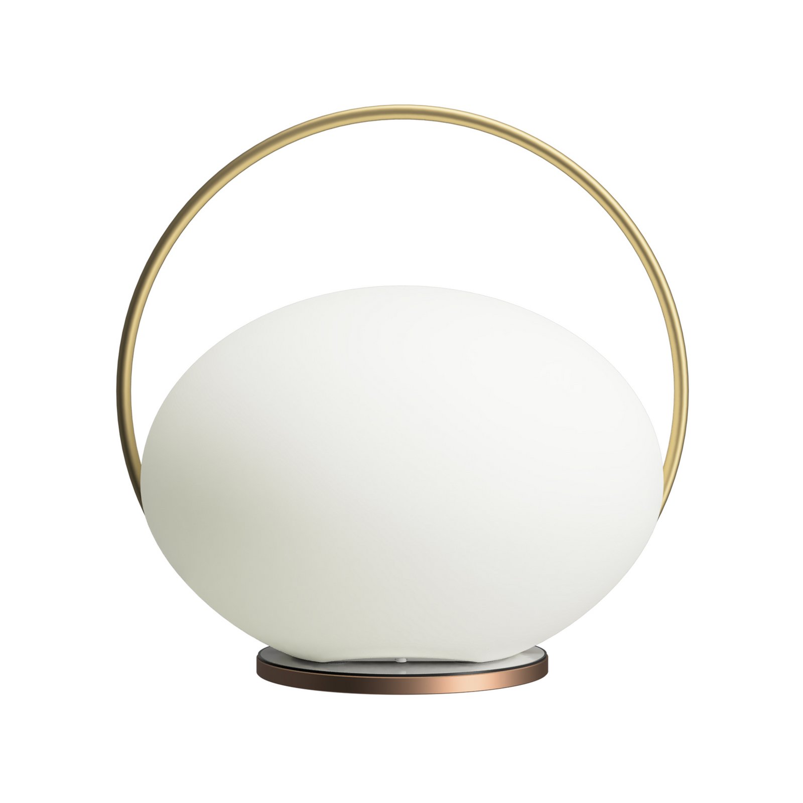 UMAGE LED akumuliatorinė stalo lempa „Orbit“, balta/vario spalvos, IP44, CCT