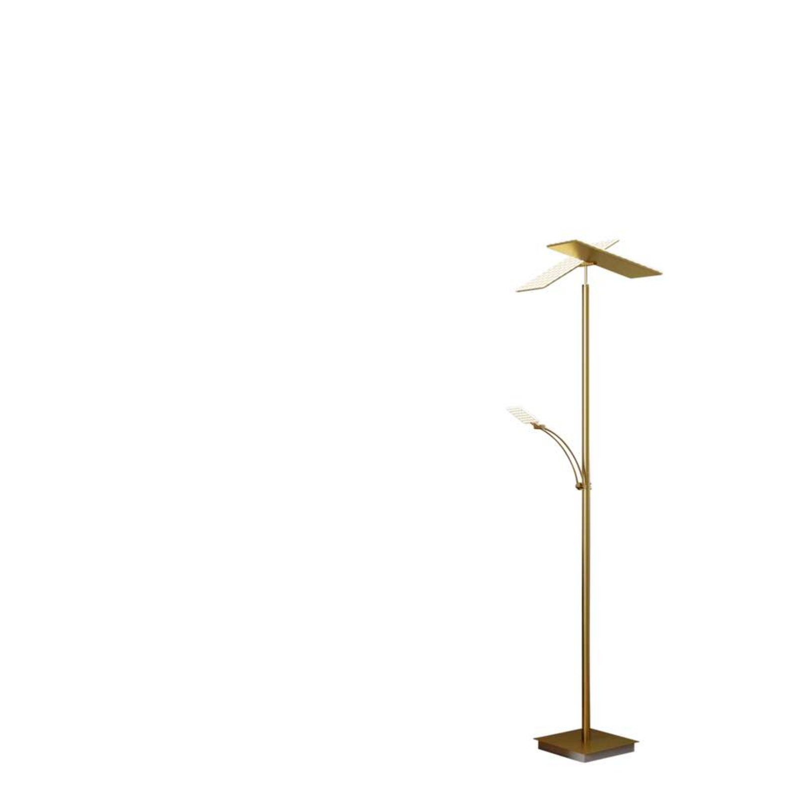 Parthena LED Stojaca Lampa Brass - Lucande