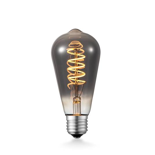 Lucande LED-lamppu E27 ST64 4W 1800K himmen. titan