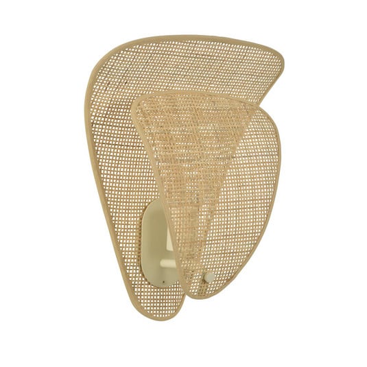Coquillage wall lamp, natural, 33 cm, rattan - MARKET SET