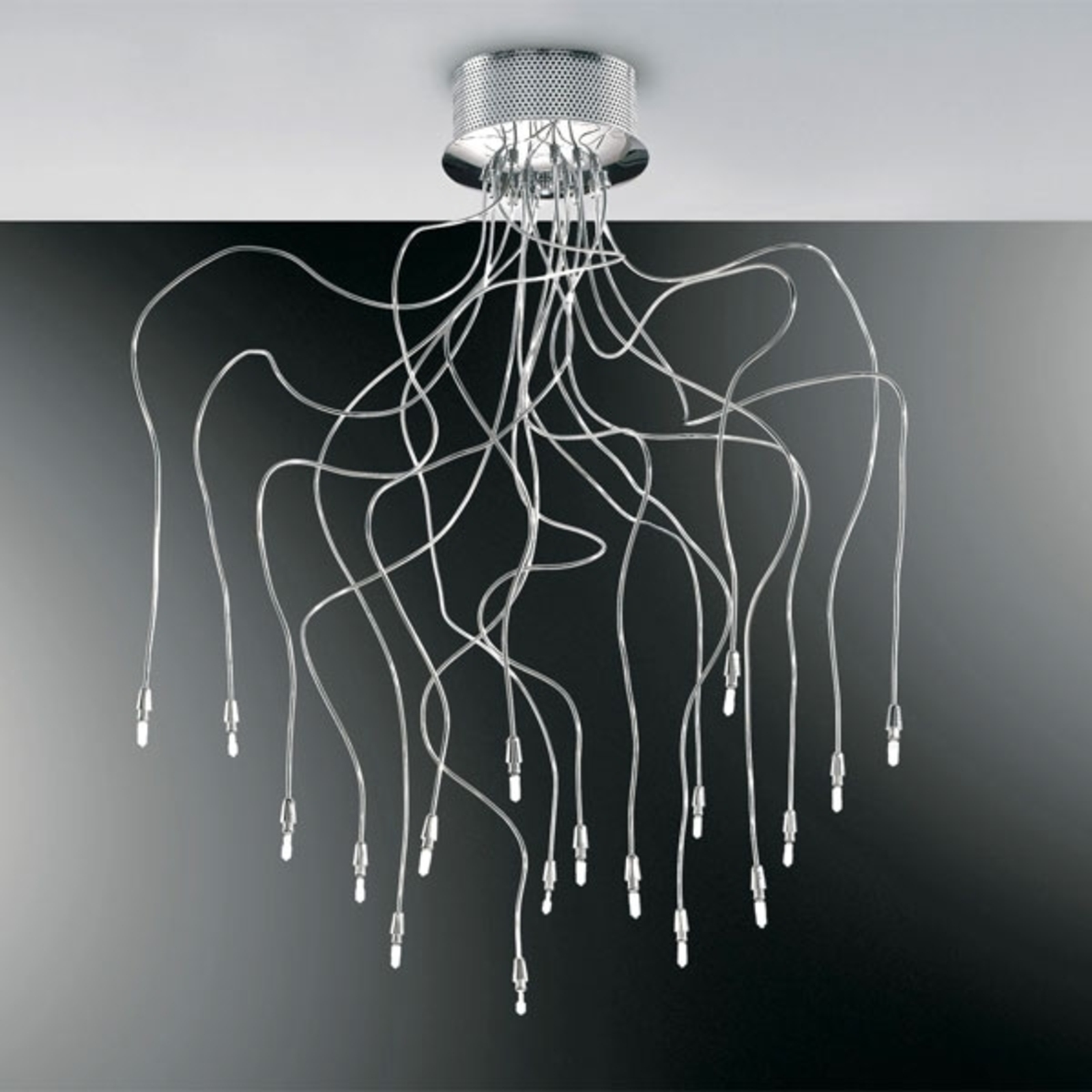 Novel ceiling light FLEX, 18-bulb