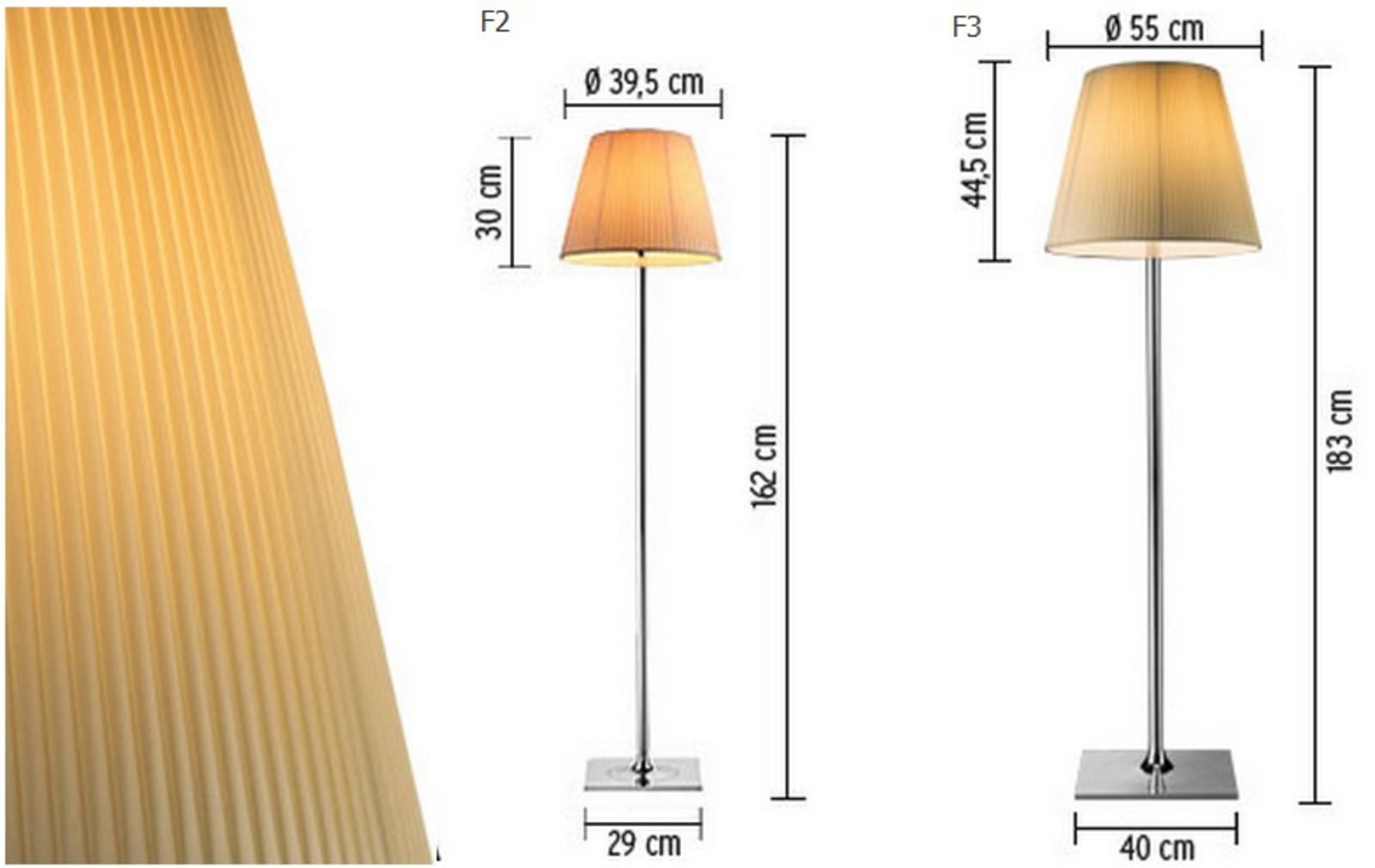 KTribe F3 Stehleuchte Fabric FLOS - Wohnzimmer - Metall