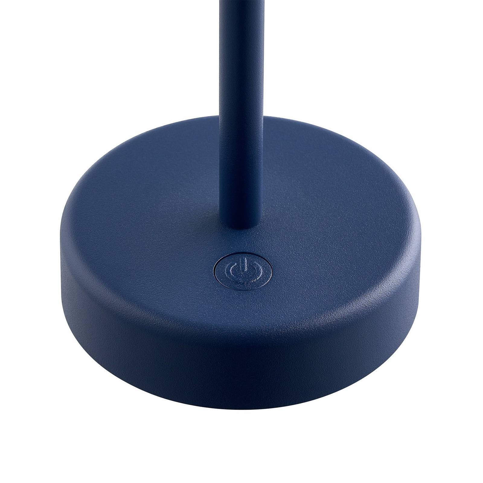Lampa stołowa LED z akumulatorem Ellen To-Go, niebieska, aluminium