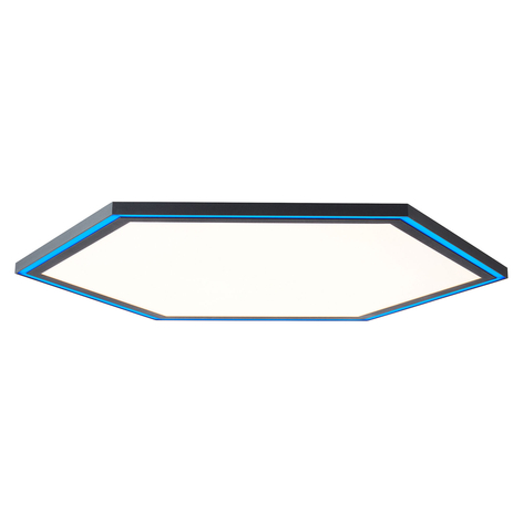 AEG Evyn LED-Panel 6-eckig schwarz Ø80cm CCT dim