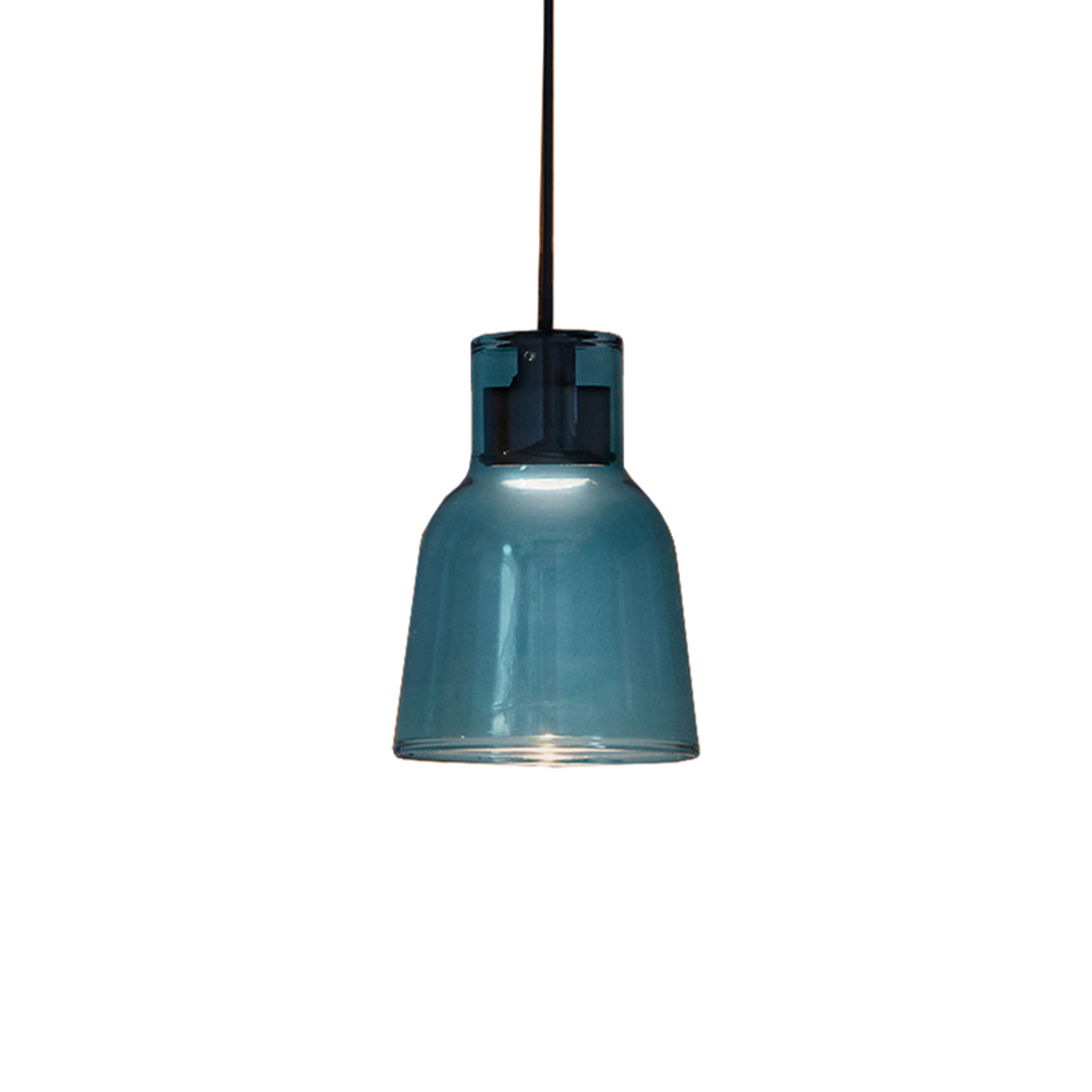 Bover Drip S/01L LED hanging light, glass, blue