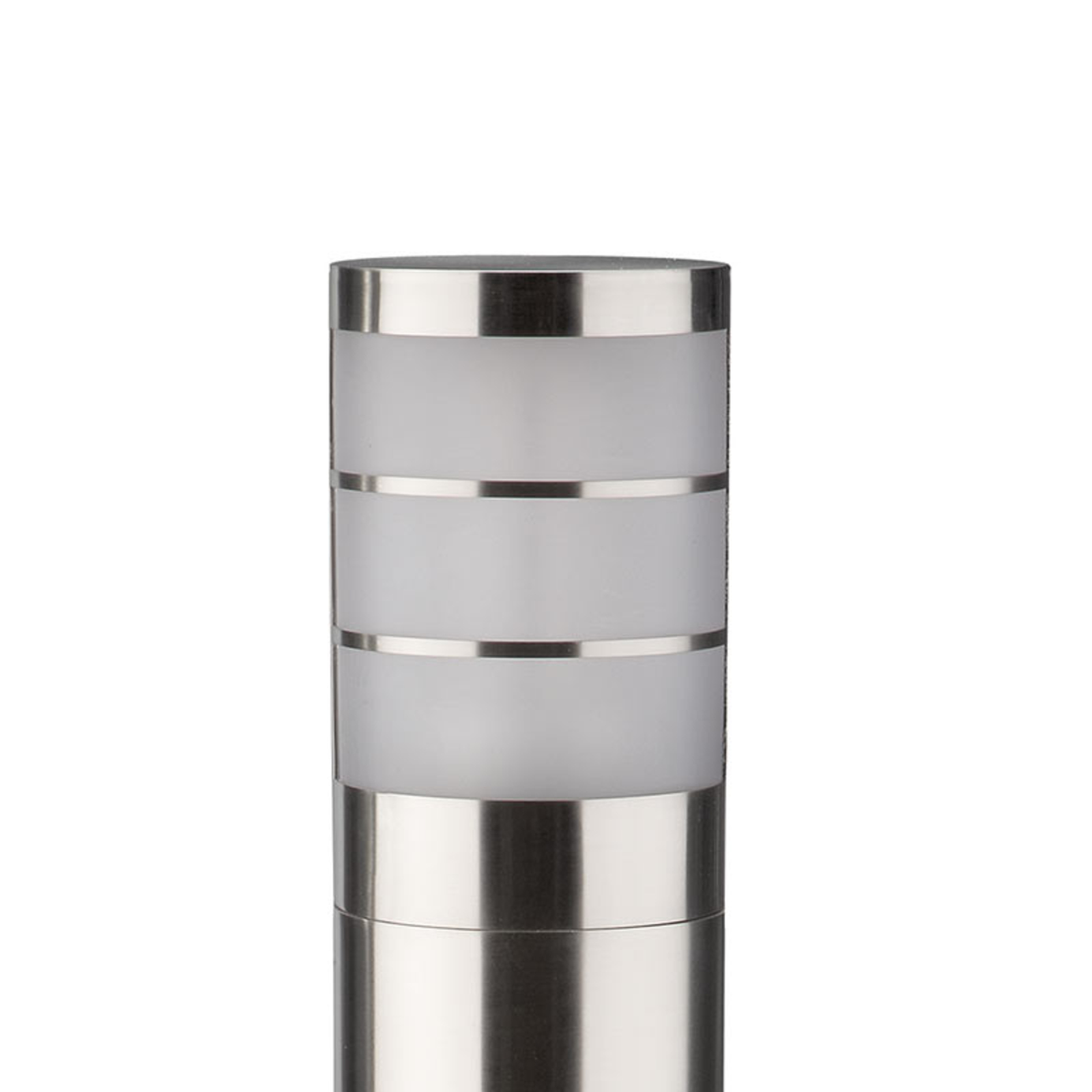 MASSIVE Economical path light Calgary IP44, stainless steel, plastic, E27, 14 W, energy efficiency: A, H: 81 cm