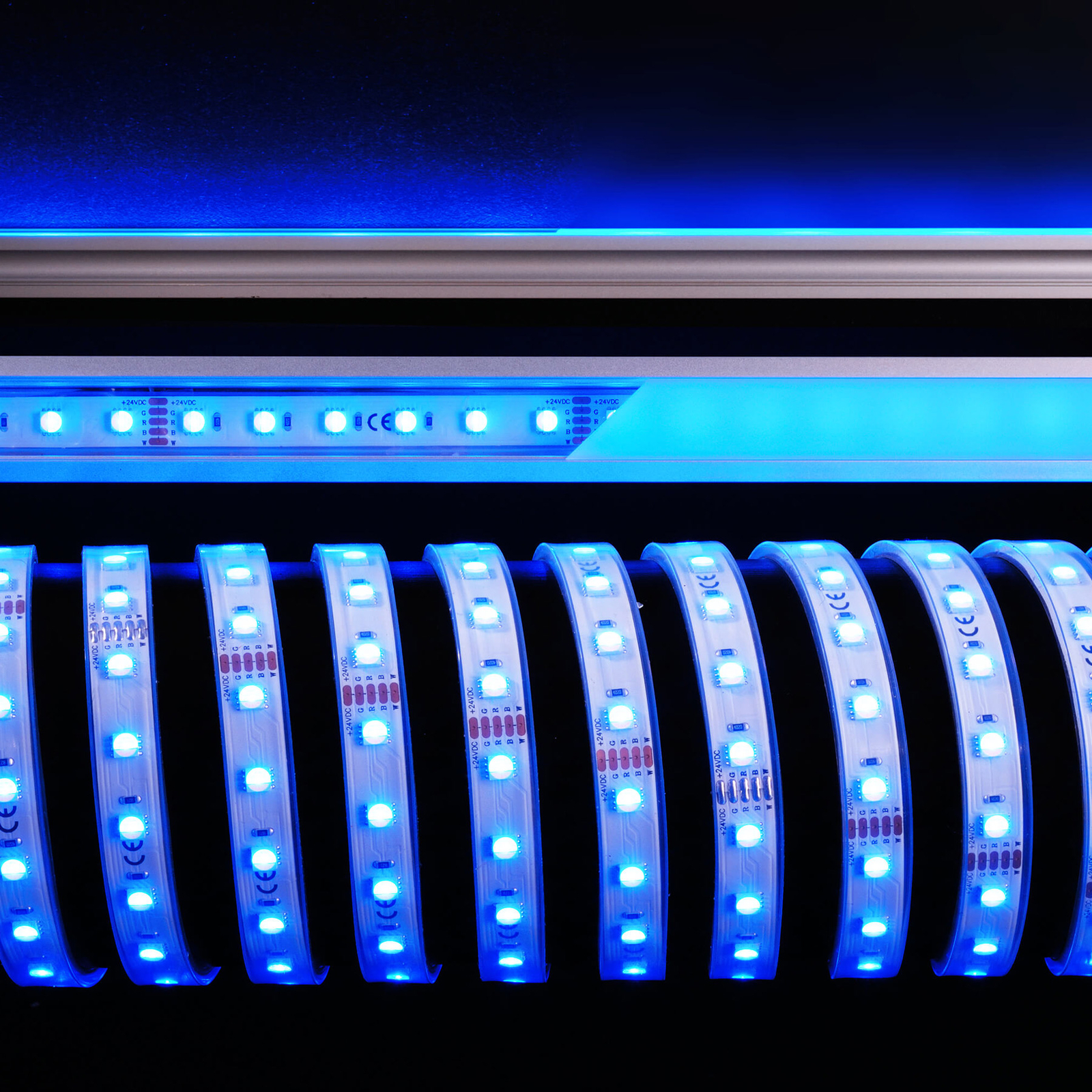 Flexibler LED-Strip IP67 5m 450-630nm + weiß