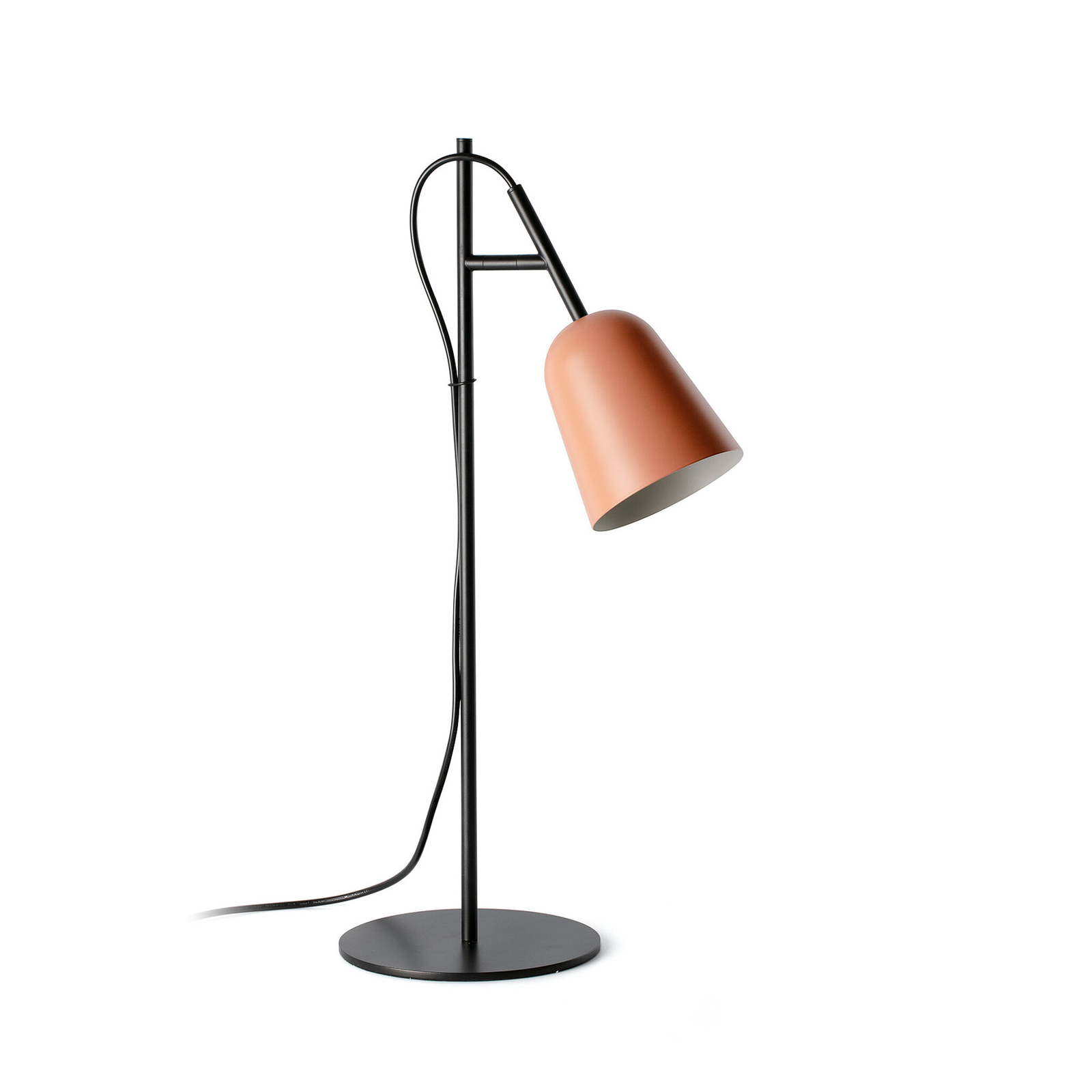 Studio bordlampe, pink/sort, stål, højde 55 cm