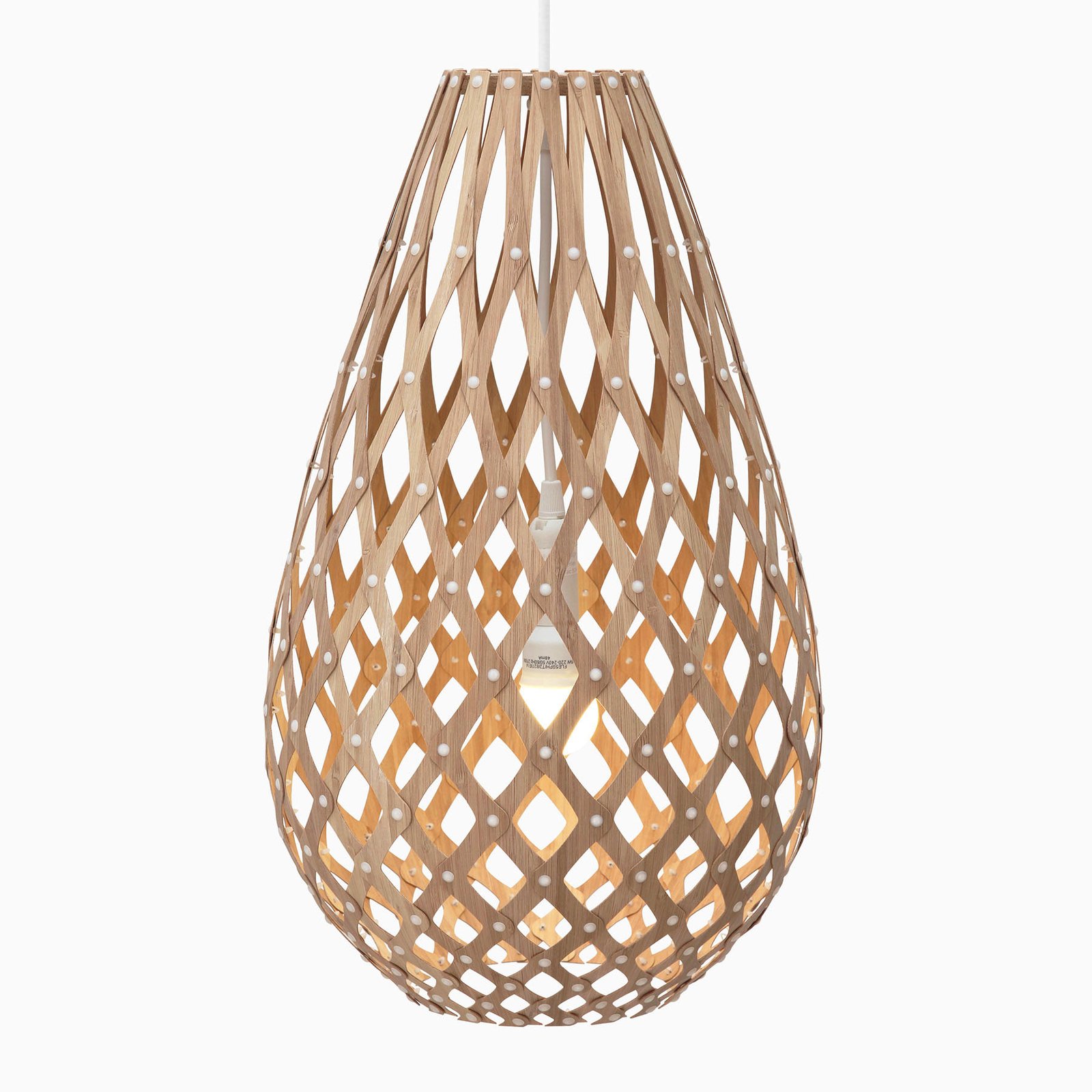 david trubridge Koura závěsné světlo 50 cm bambus