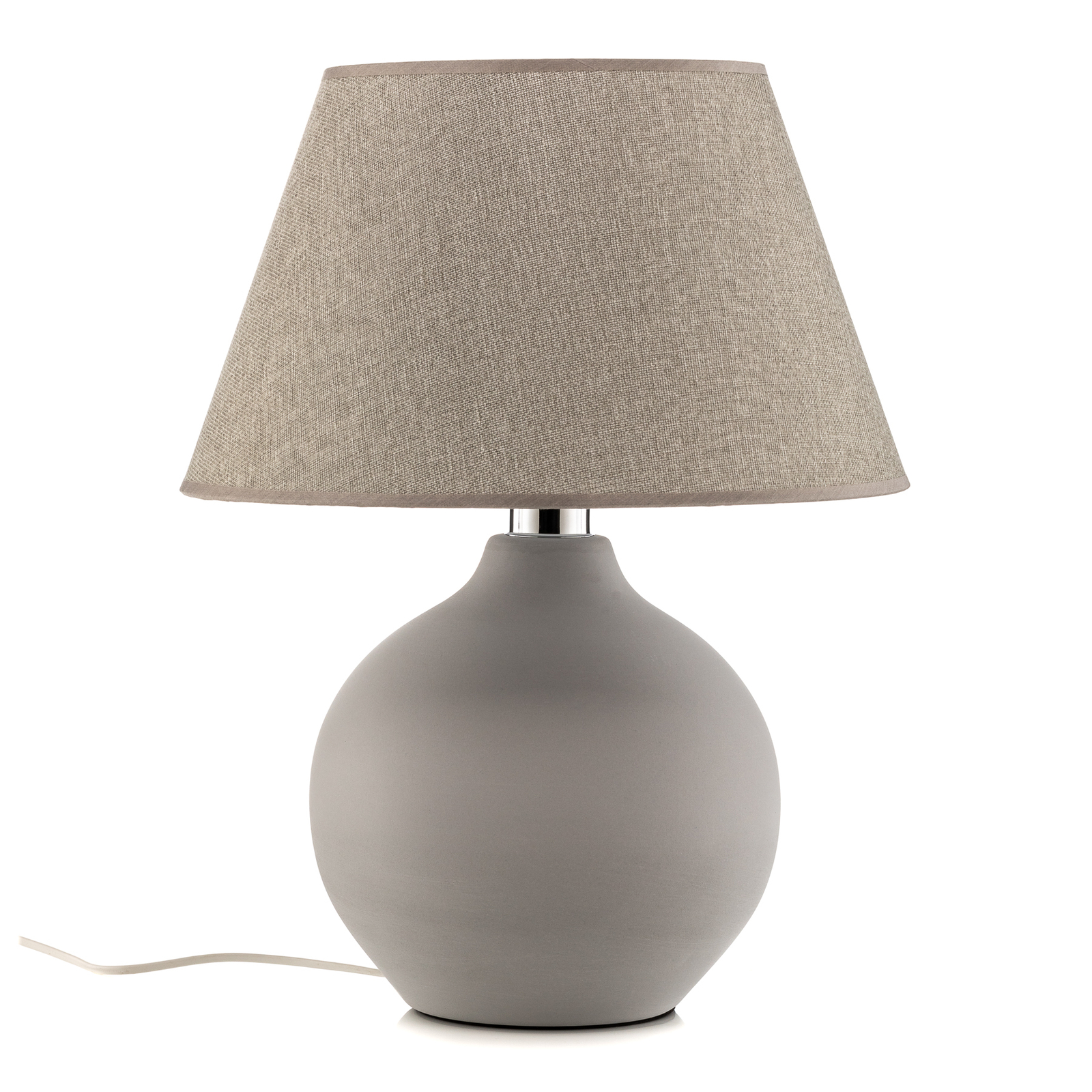 Bordlampe Sfera, høyde 53 cm, sement/grå