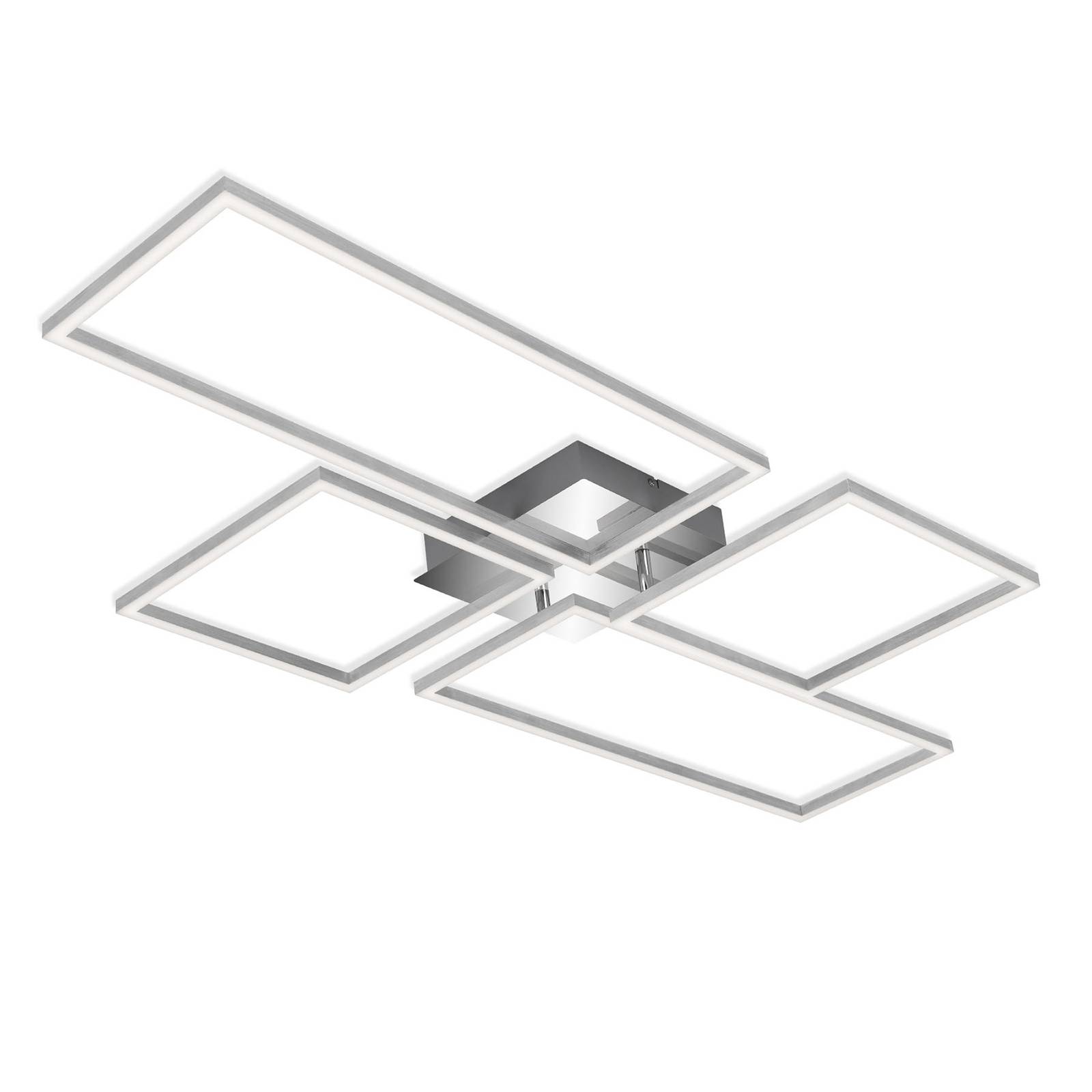 Frame LED mennyezeti lámpa CCT, króm-alu, 110x54cm