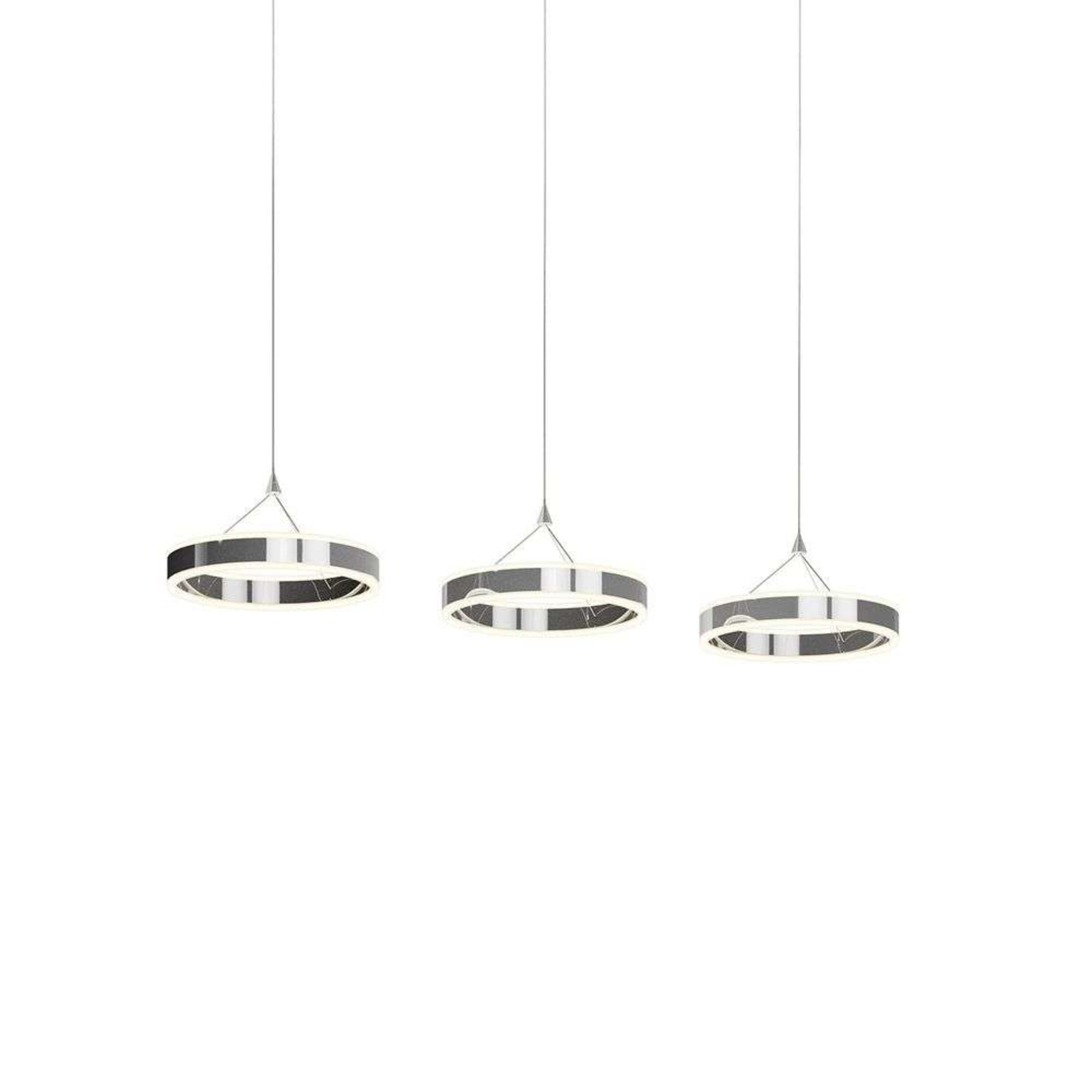 Lyani Riippuvalaisin L115 Chrome/White - Lucande