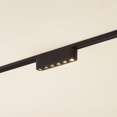 Lindby LED szalag 48V Lumaro, fekete,6 pont,2.4cm,dimmelhető