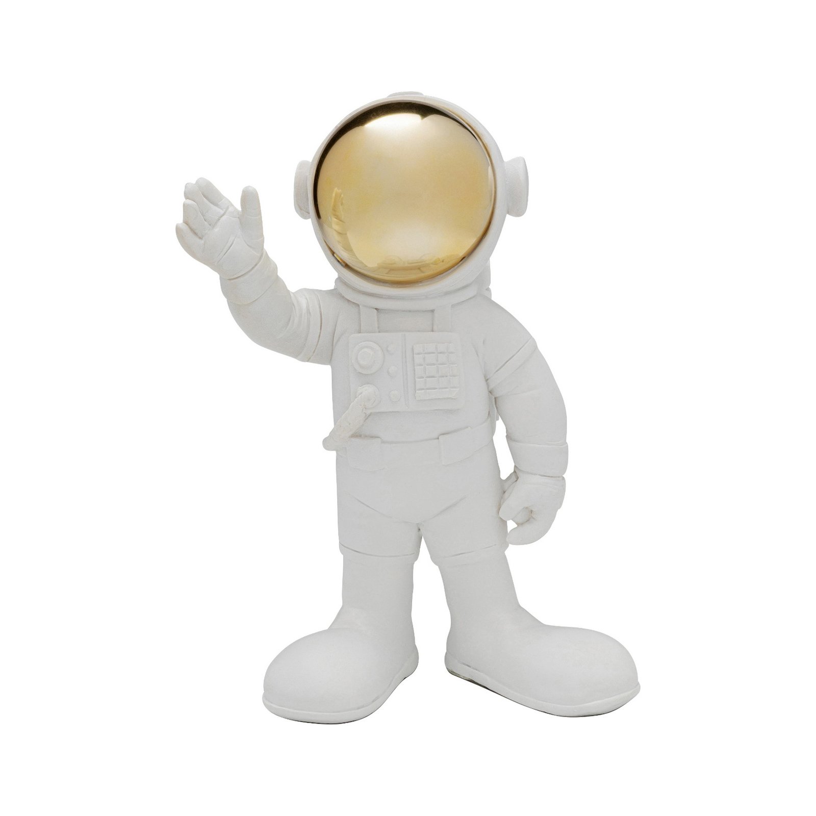 KARE figura decorativa Welcome Astronaut, altura 27 cm, blanco