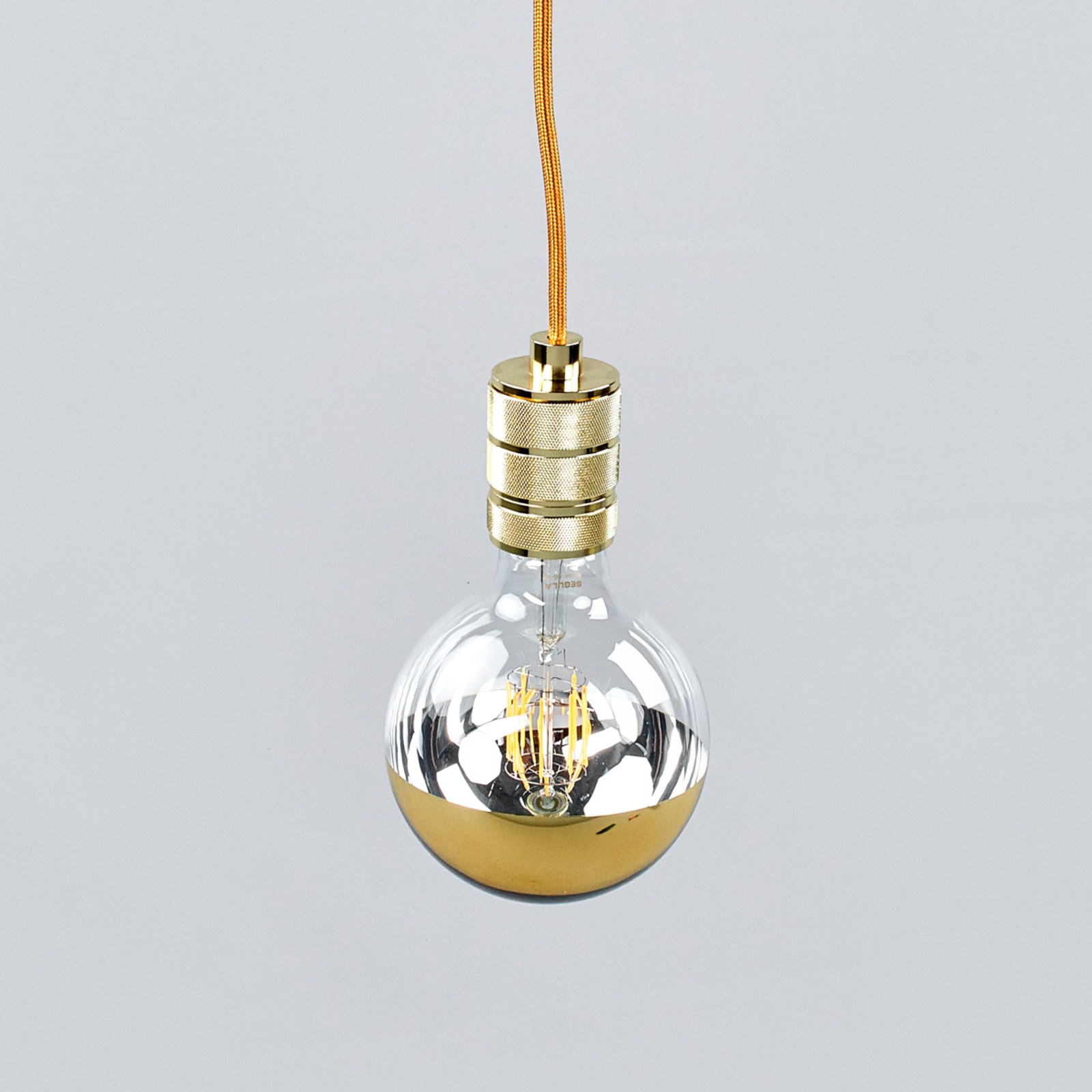 Half mirror LED bulb E27 7 W gold