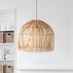 Bali pendant light, Ø 60 cm, bamboo, light wood, E27