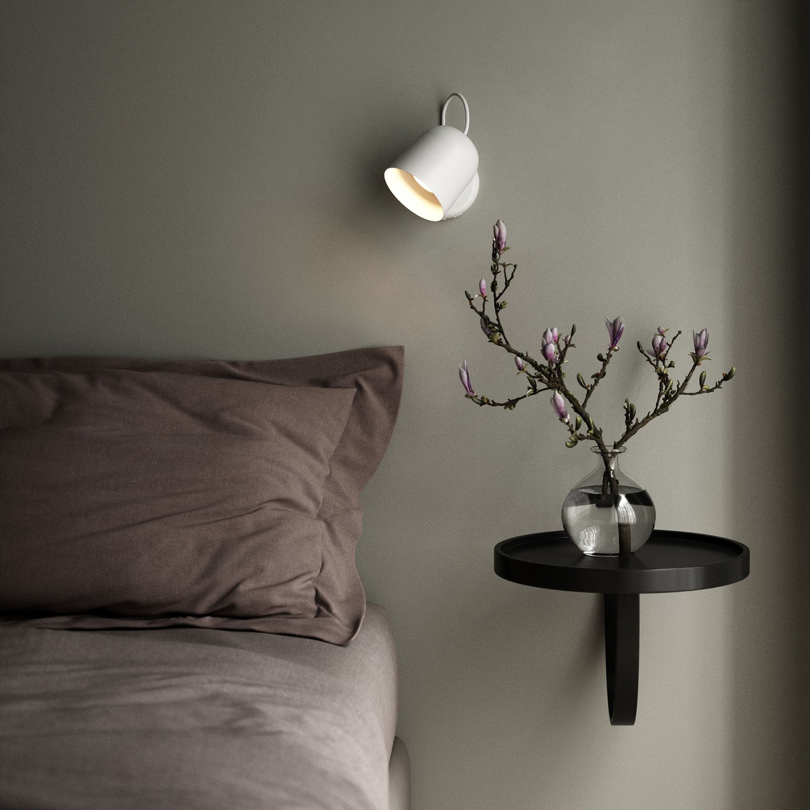 Angle Vägglampa White/Telegray - DFTP