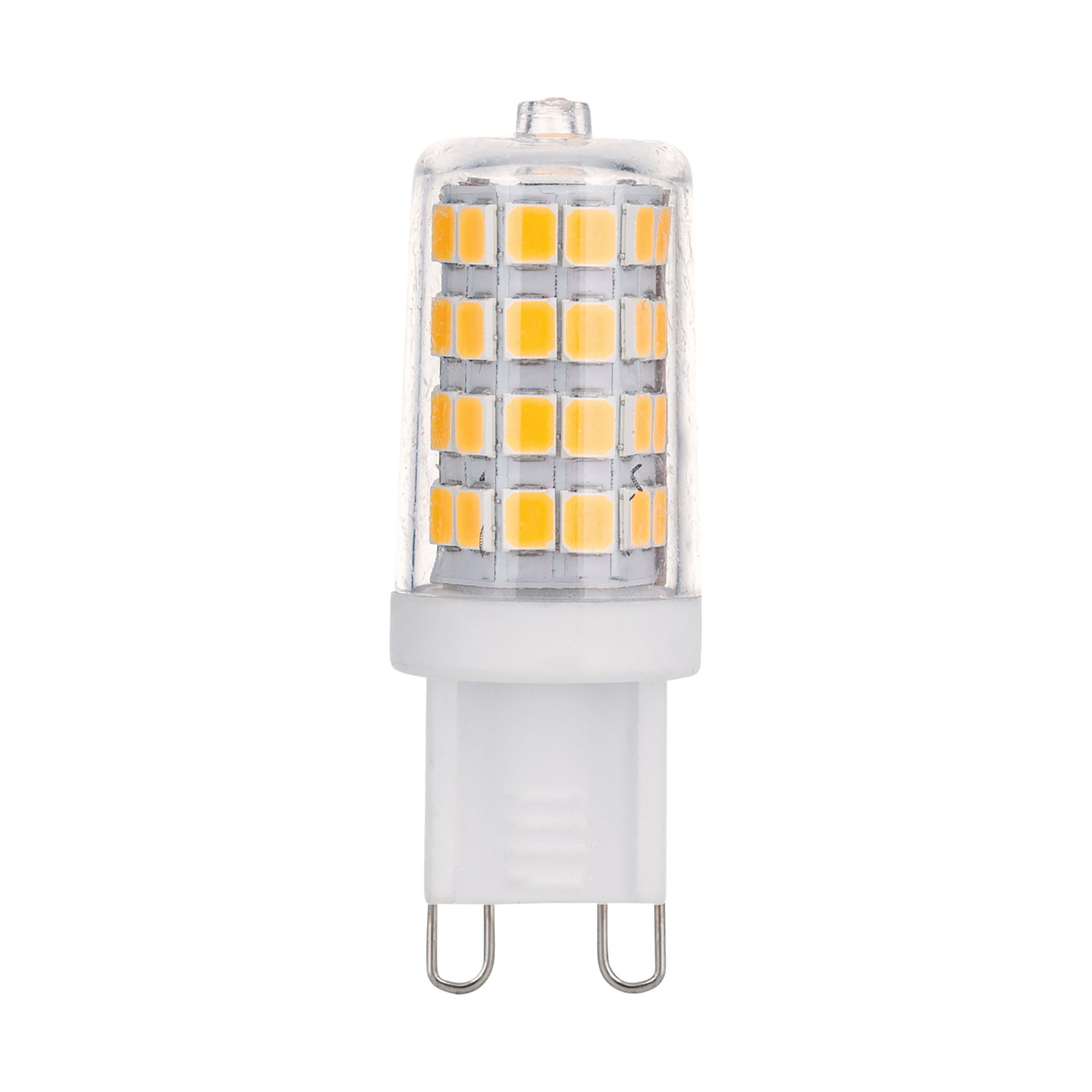 Bi-pin LED bulb G9 3.3 W 2,800 K clear