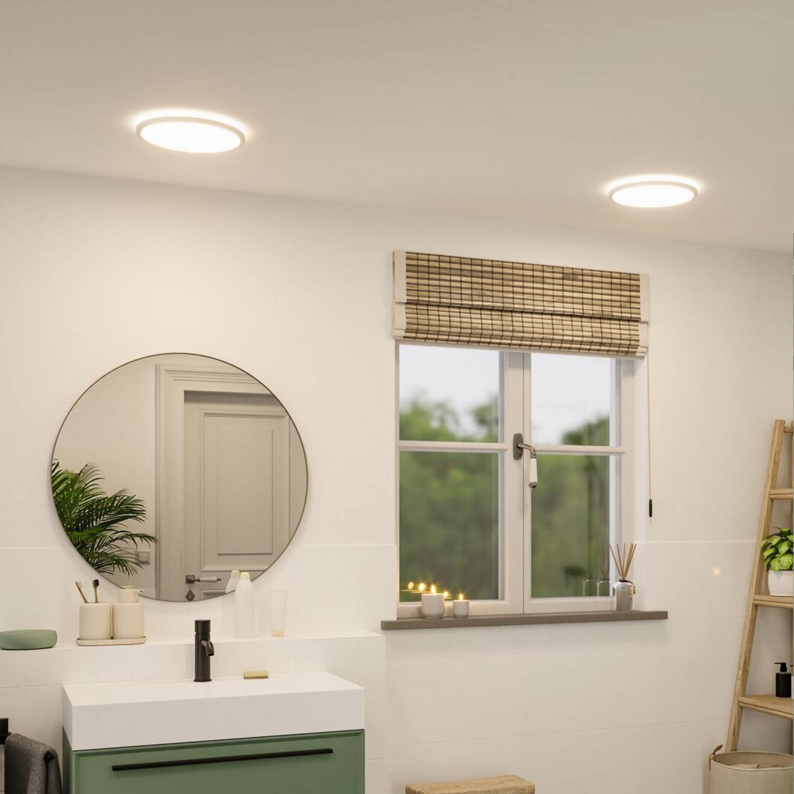 Panel LED Paulmann Atria Shine, średnica 29 cm, biały, IP44, 4000 K,