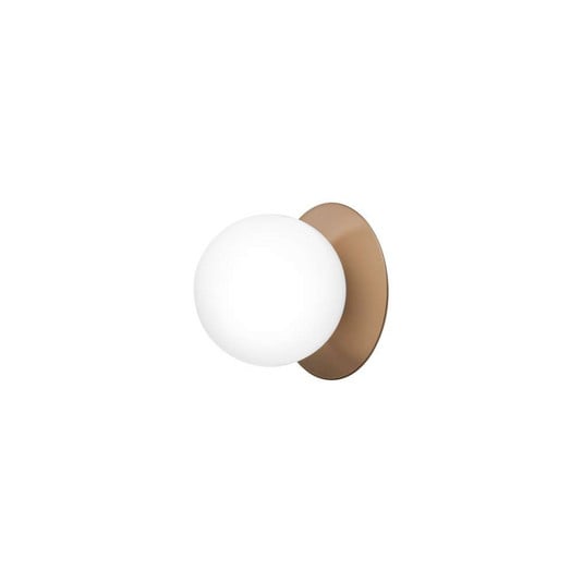 Liila 1 Medium Wall Light, bronze/opal, IP 44, G9 - Nuura