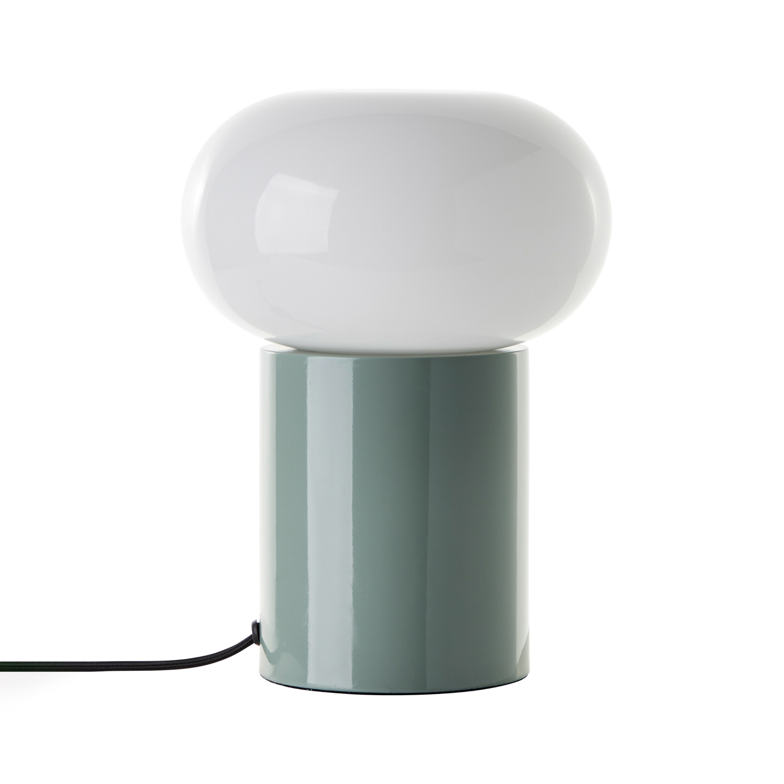Daeny table lamp with a glass lampshade, green