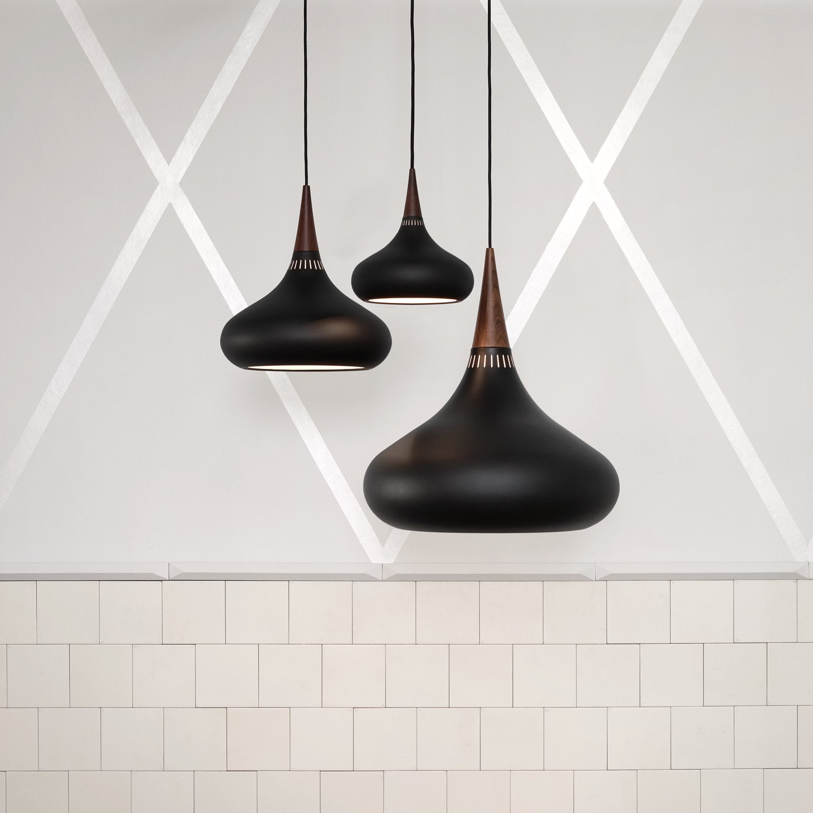 Orient Schwarz P2 Pendelleuchte 3m Kabel - Fritz Hansen