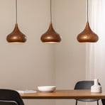 Hängeleuchte Muba, altmessing, Länge 120 cm, Metall