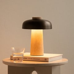 Audo pöytävalaisin, hiekka/pronssi, kivi, 24,5 cm