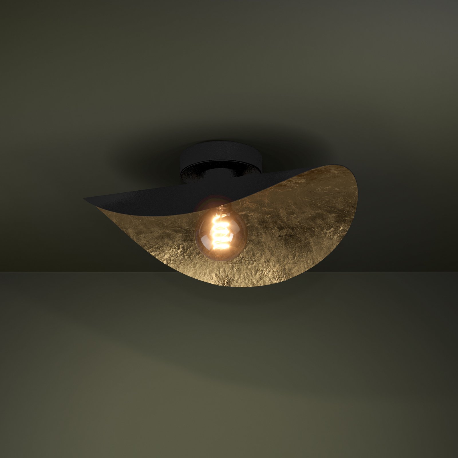 EGLO Stars Of Light Saceda ceiling light, black/gold