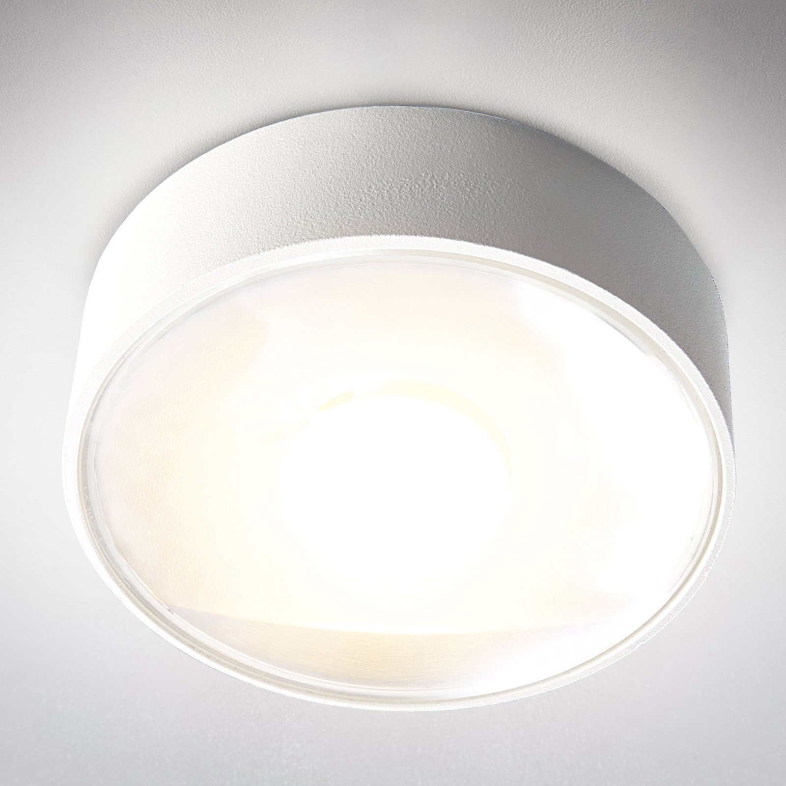 Girona LED outdoor ceiling light, white