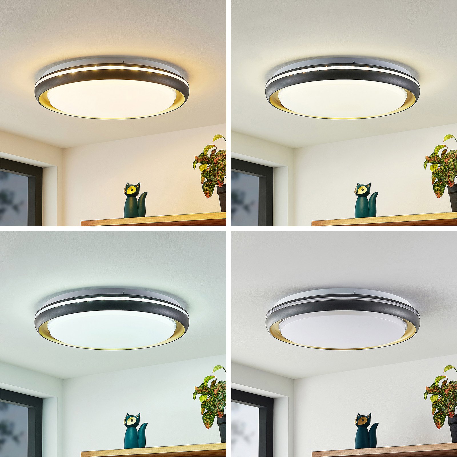 Melchioris Stropní Lampa Black - Lindby