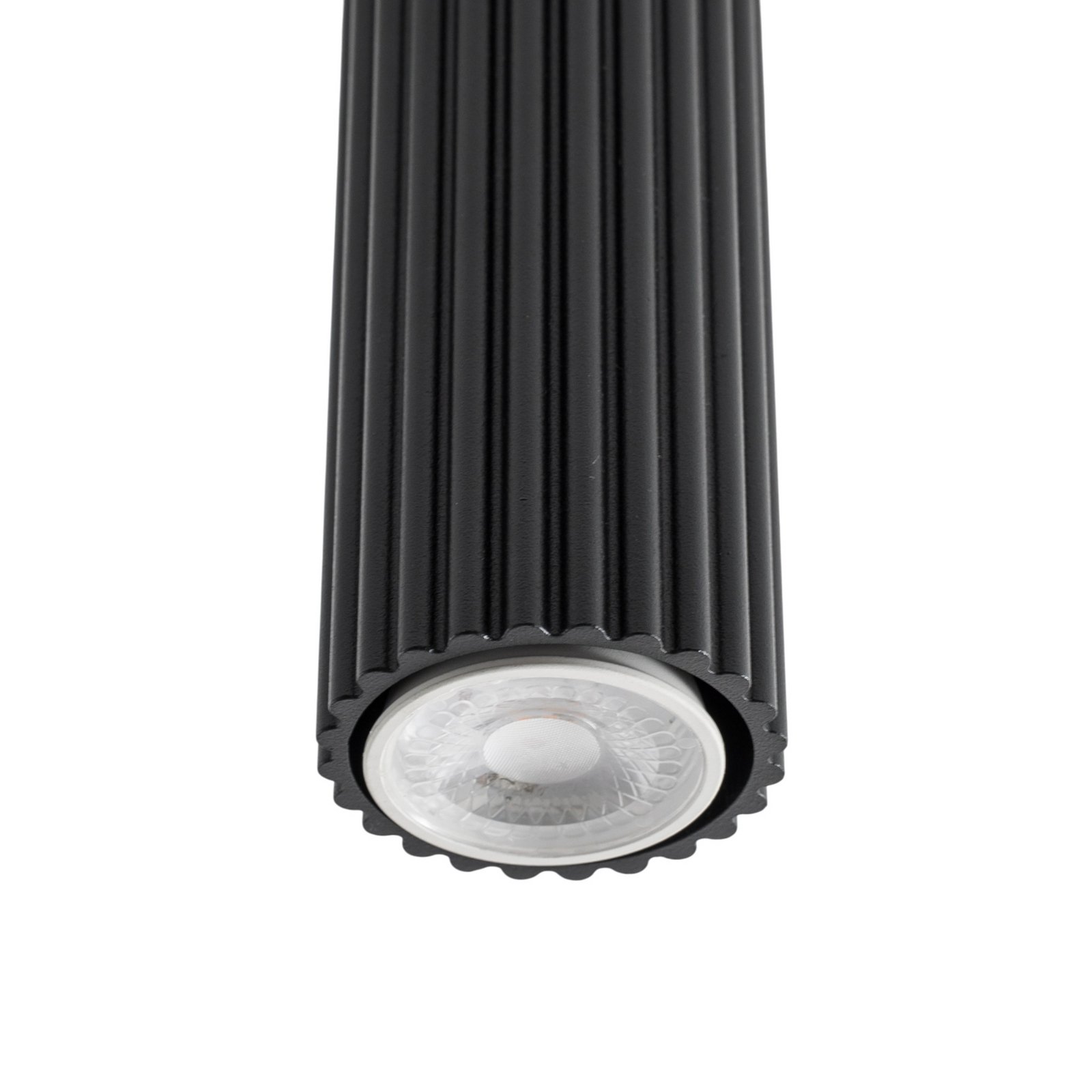 Carbon lubinis šviestuvas, juodas, aukštis 20 cm, aliuminis