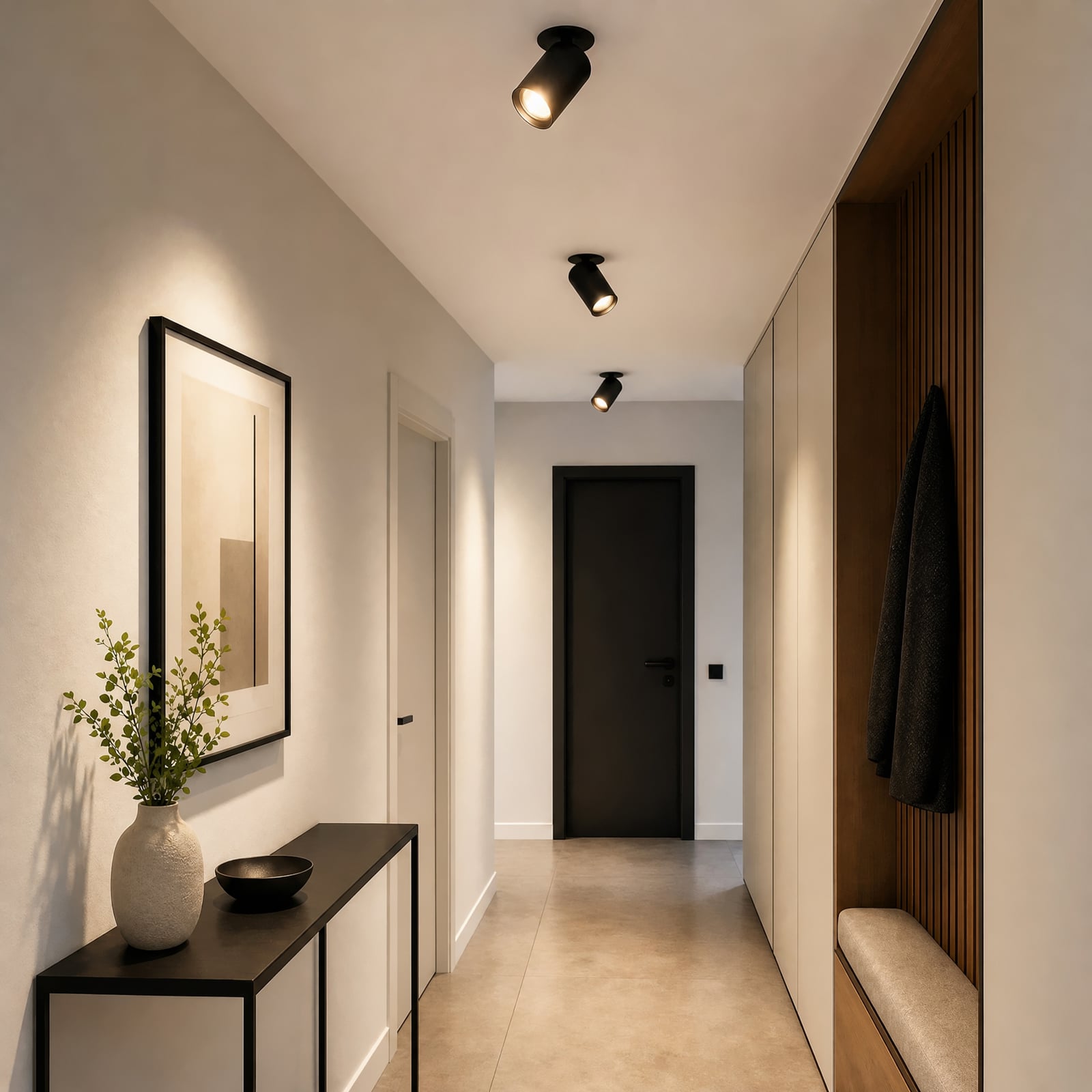 SpotOn Semi – drejelig spotlampe til delvis indbygning, sort – Antidark SpotOn Semi – drejelig spotlampe til delvis indbygning, sort – Antidark