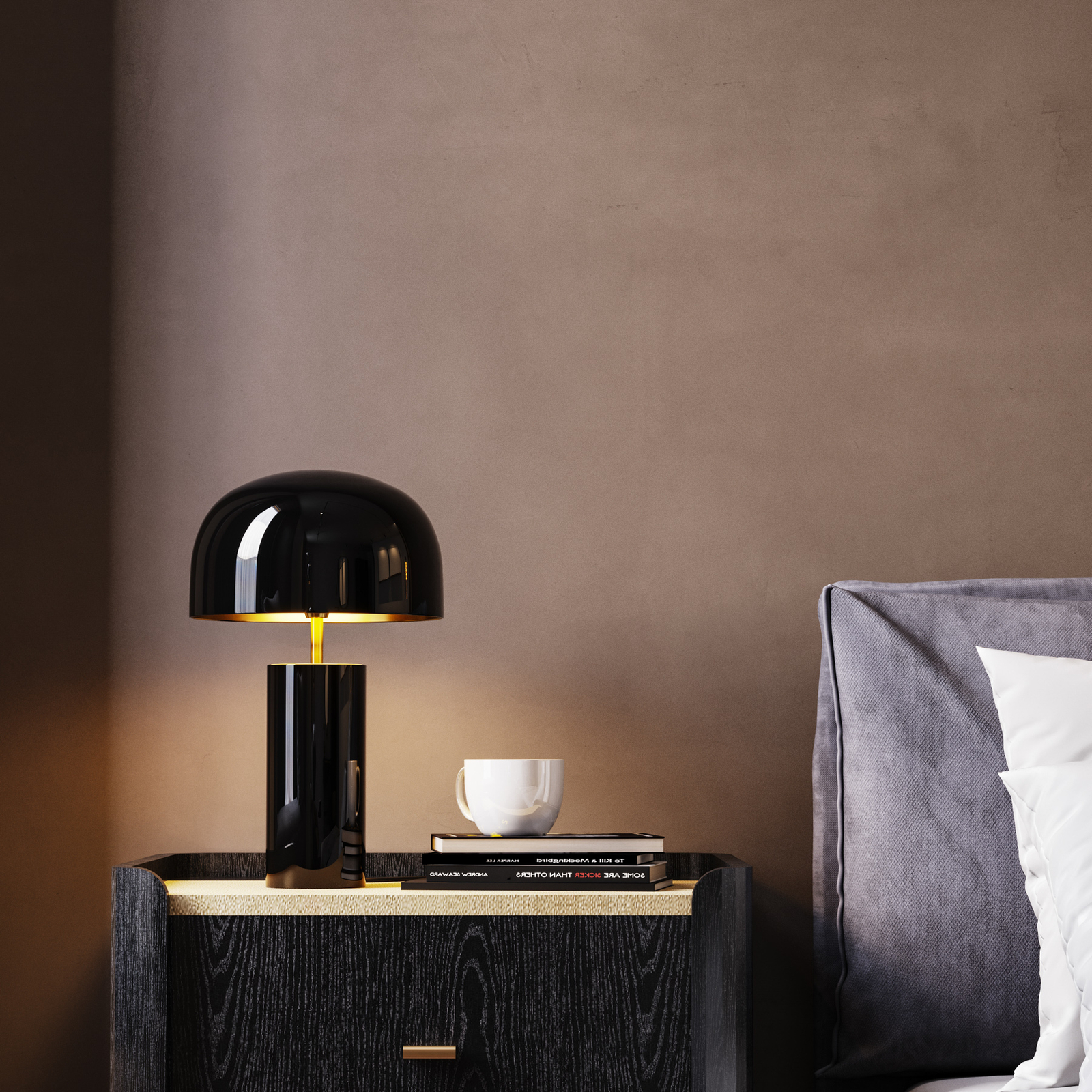 KARE Loungy table lamp, black