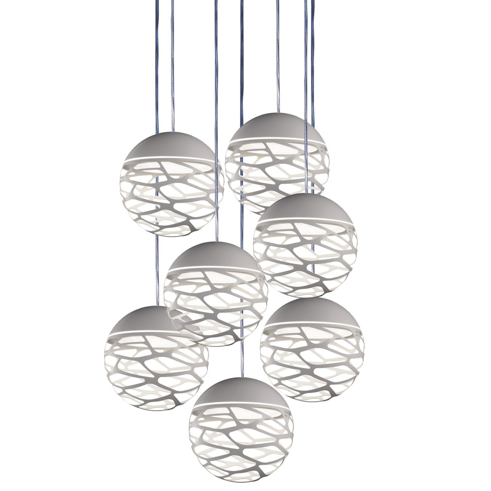 Kelly Cluster Sfera Lampada a Sospensione Bianco - Lodes