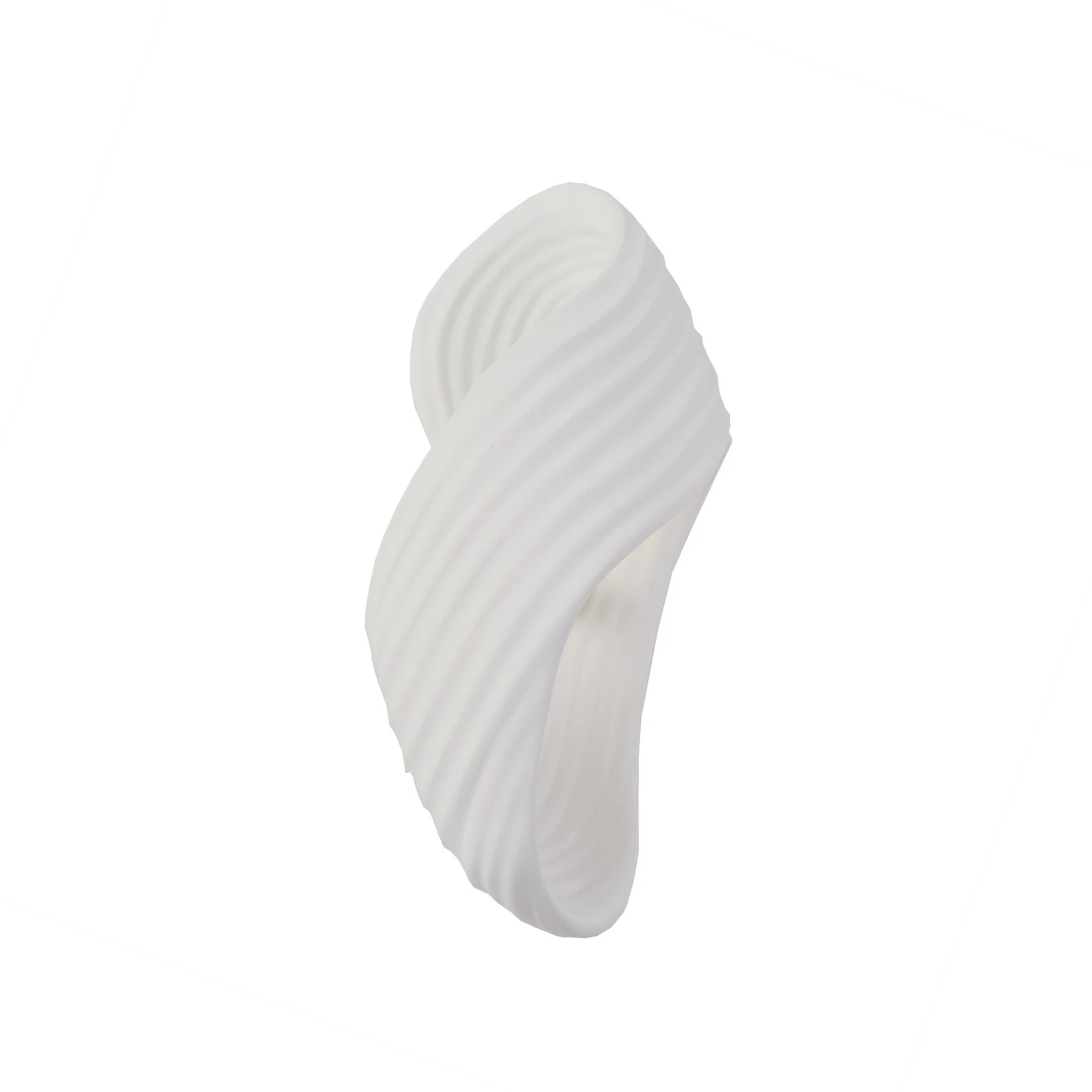Lindby fali lámpa Ornela, fehér, gipsz, magasság 29,5 cm