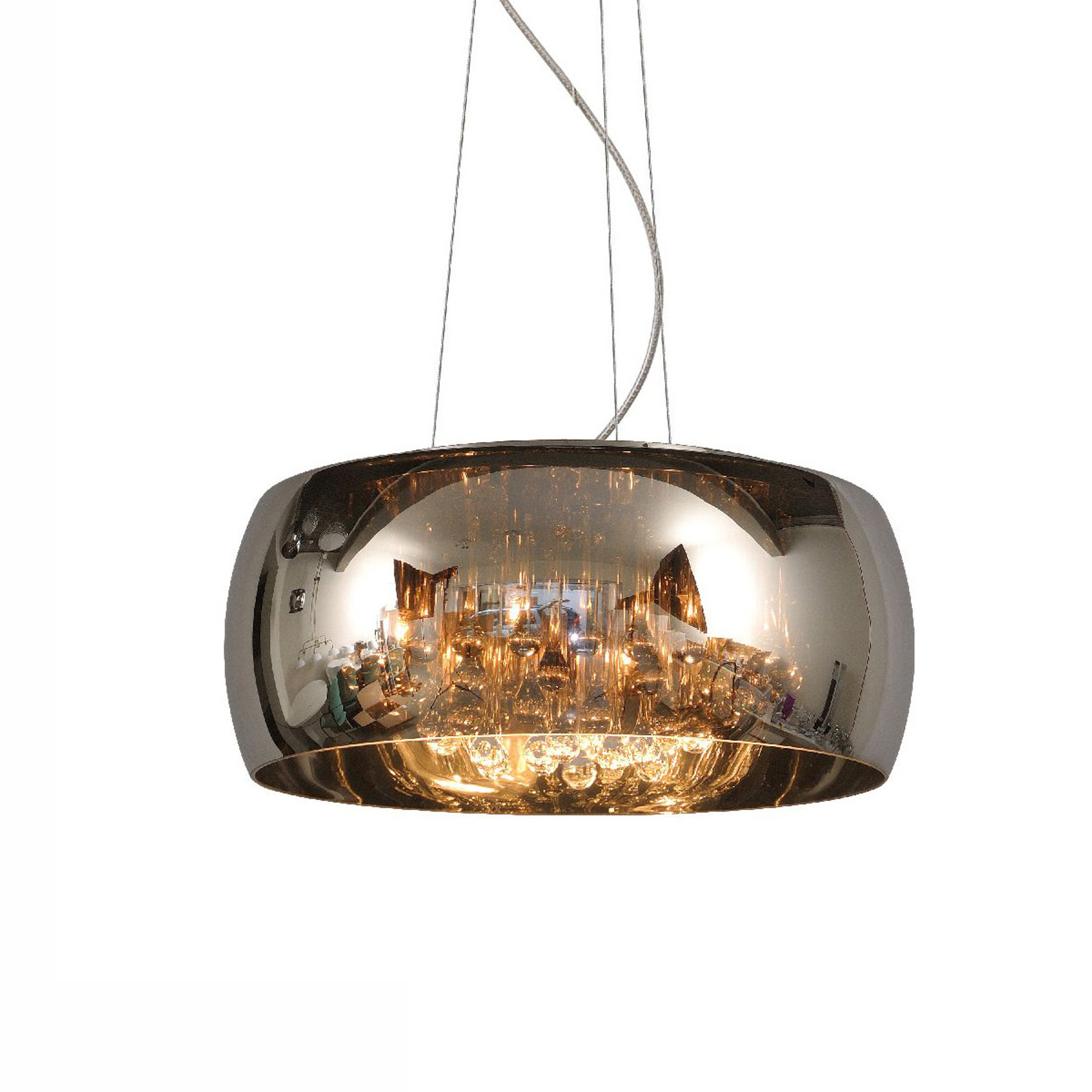 Lampă suspendată Pearl din sticlă, Ø 50 cm