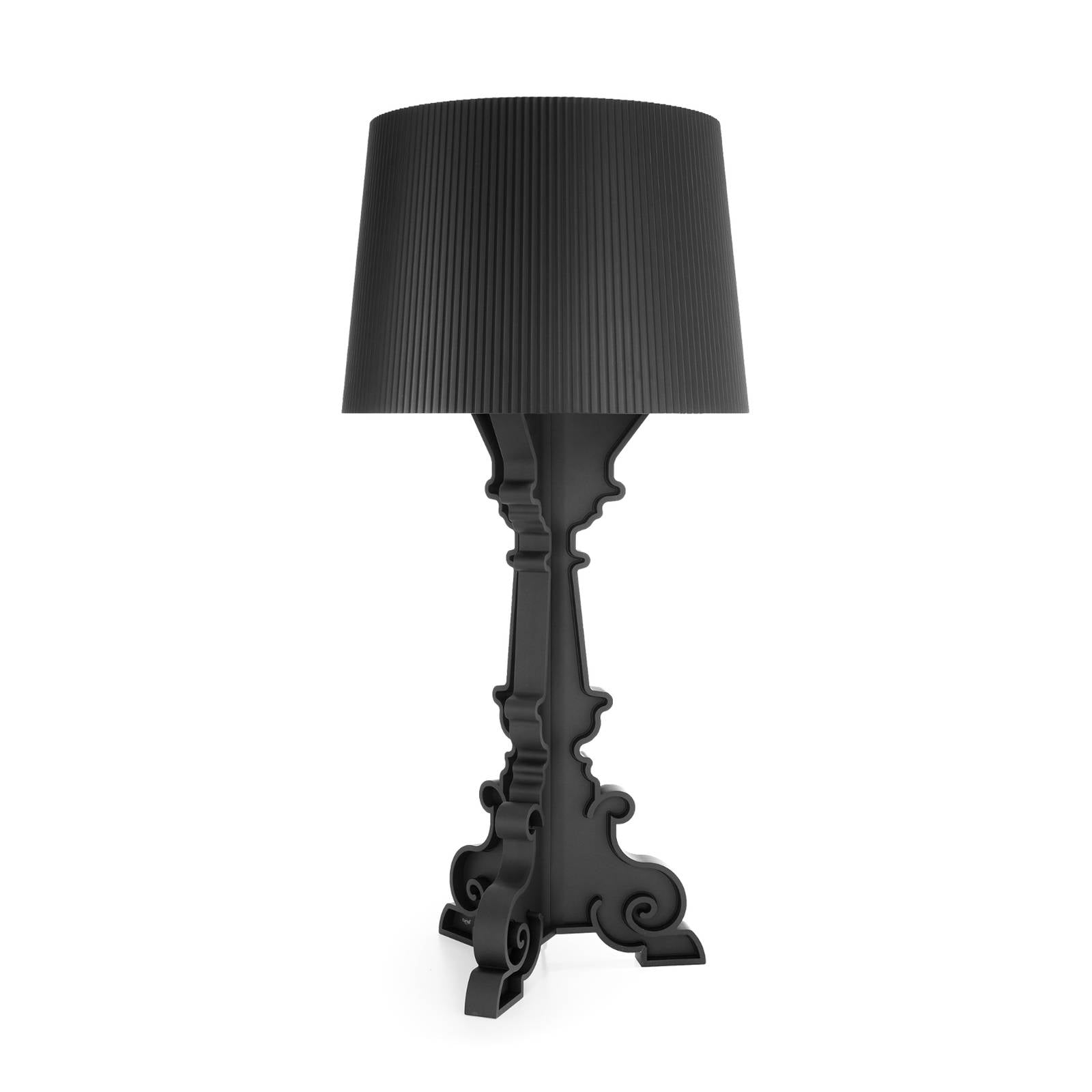 Kartell LED-Tischleuchte Bourgie Mat, schwarz, Höhe 78 cm