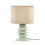 LIGHT BLUE GEORGIA bordlampe, lyseblå/beige, keramikk, høyde 76,5 cm – Serax